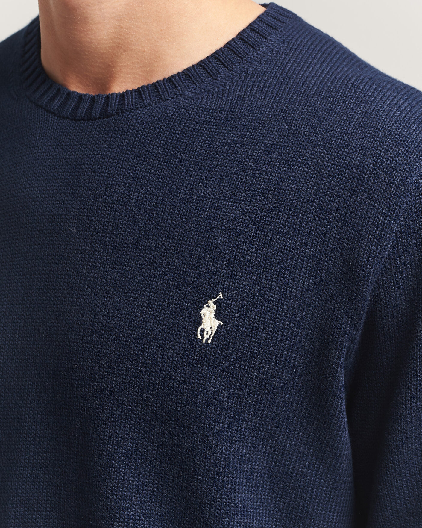 Hombres | Jerséis y prendas de punto | Polo Ralph Lauren | Cotton Crew Neck Pullover Hunter Navy