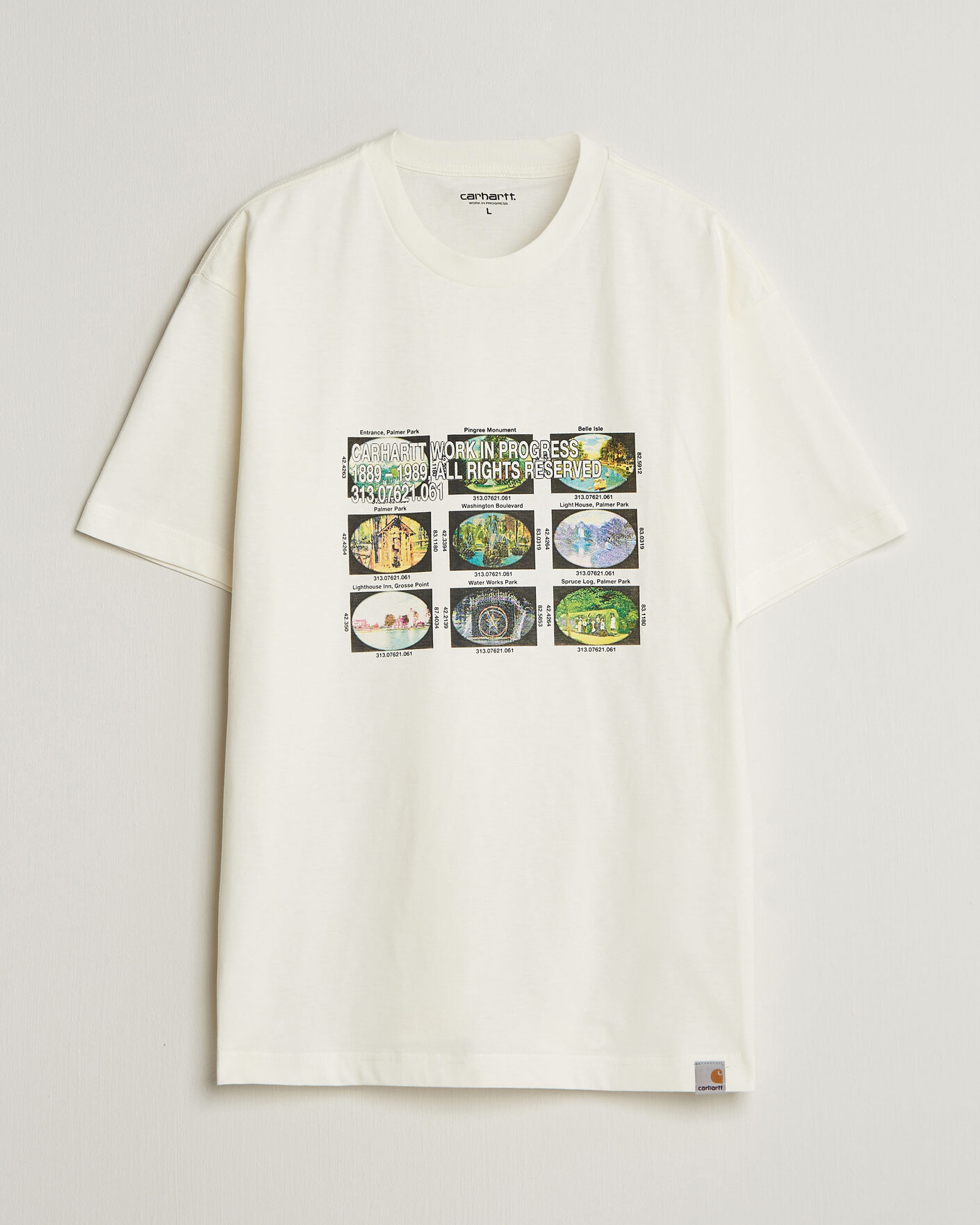 Hombres | Camisetas | Carhartt WIP | Coordinates Printed T-Shirt Wax