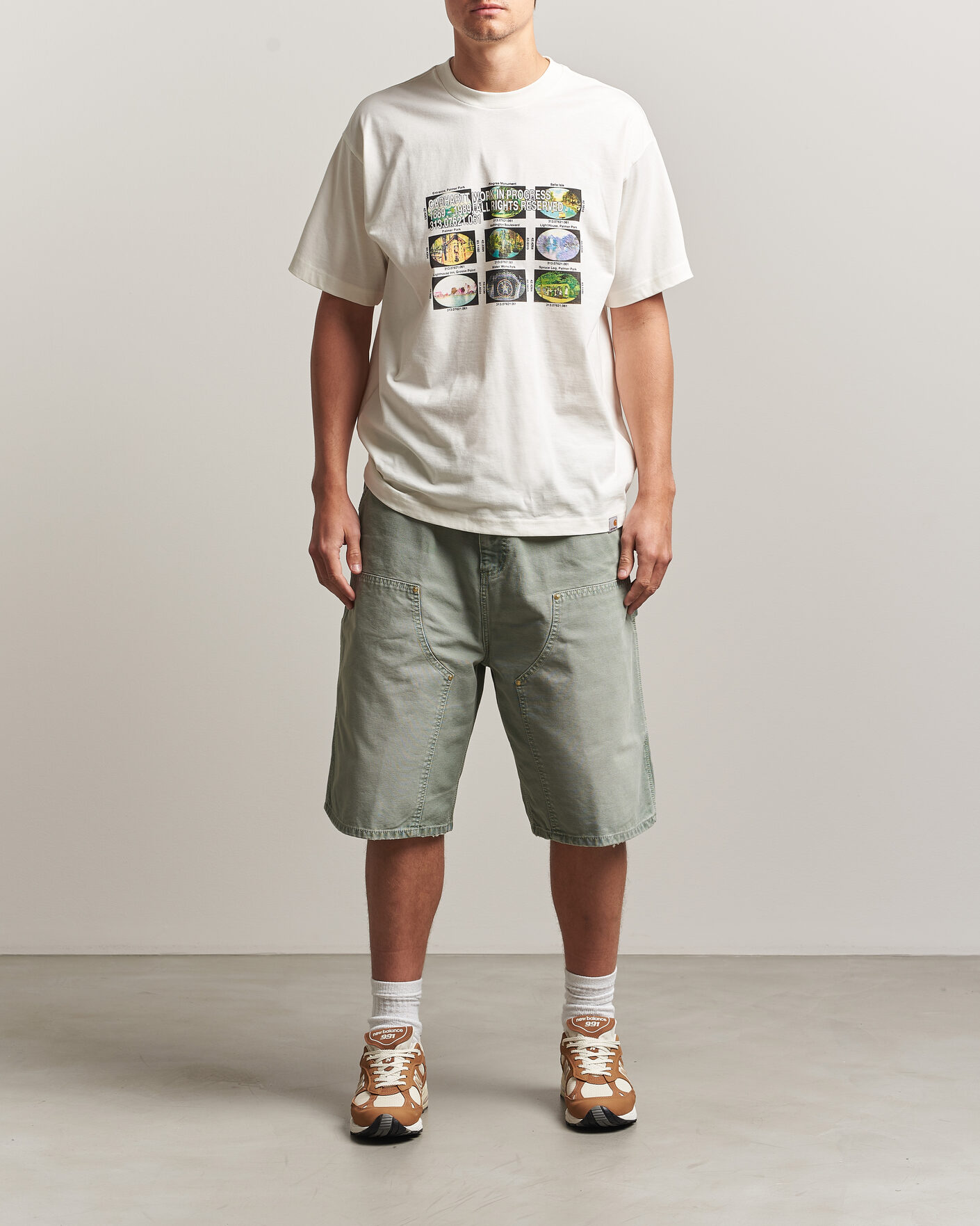 Hombres | Camisetas | Carhartt WIP | Coordinates Printed T-Shirt Wax