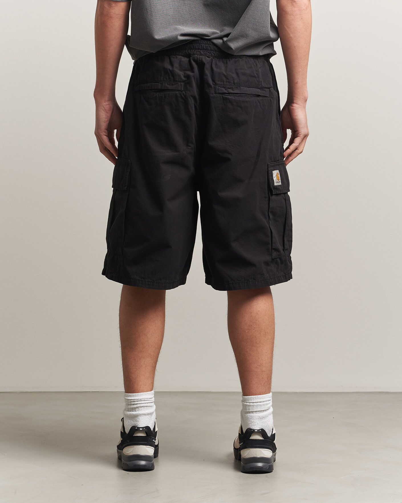 Hombres | Pantalones cortos | Carhartt WIP | Mandler Cargo Cotton Poplin Shorts Black