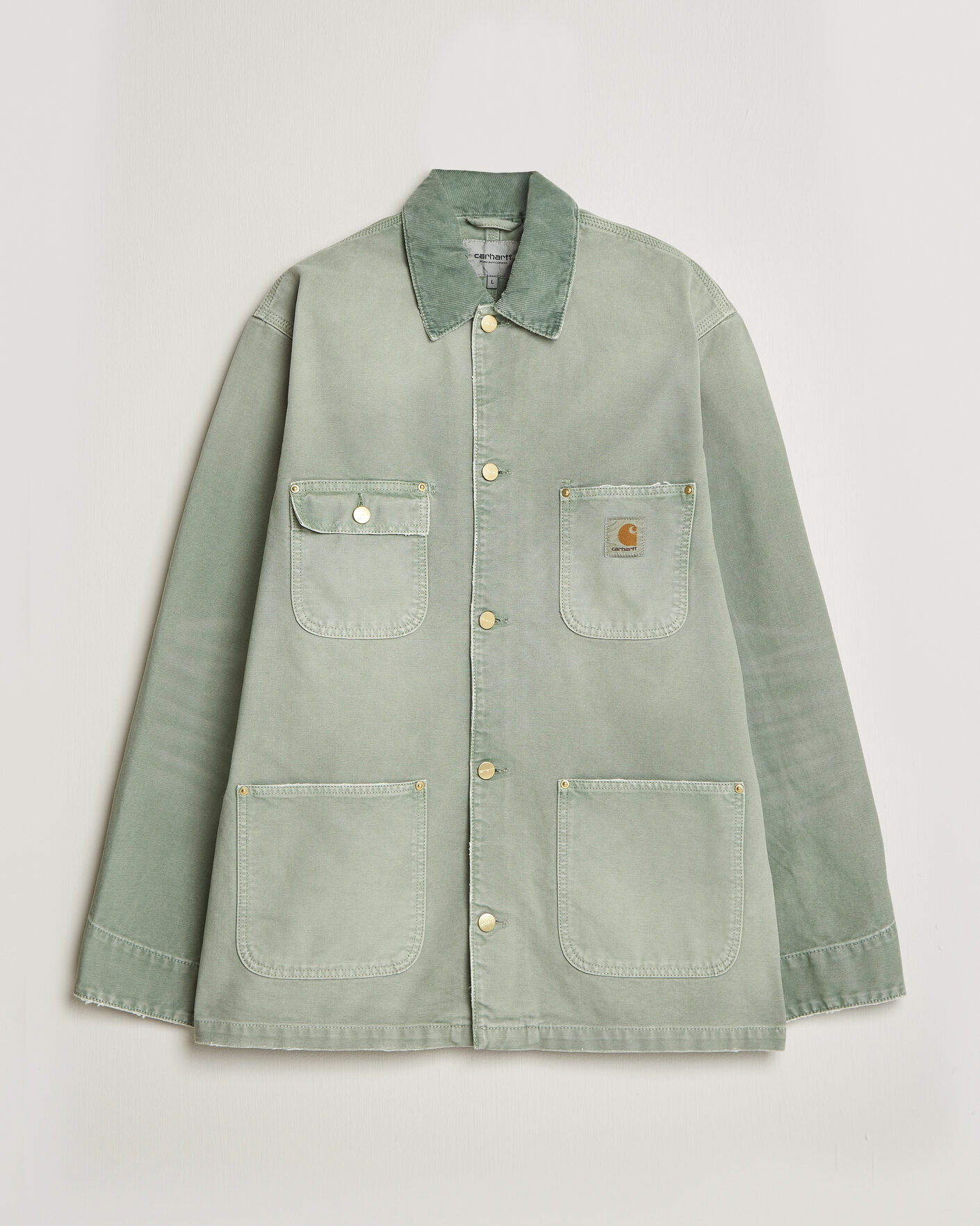 Hombres | Abrigos y chaquetas | Carhartt WIP | OG Dearborn Canvas Chore Coat Shady Green