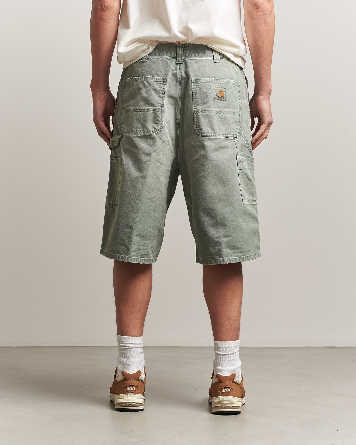 Hombres | Pantalones cortos | Carhartt WIP | OG Dearborn Canvas Double Knee Shorts Shady Green