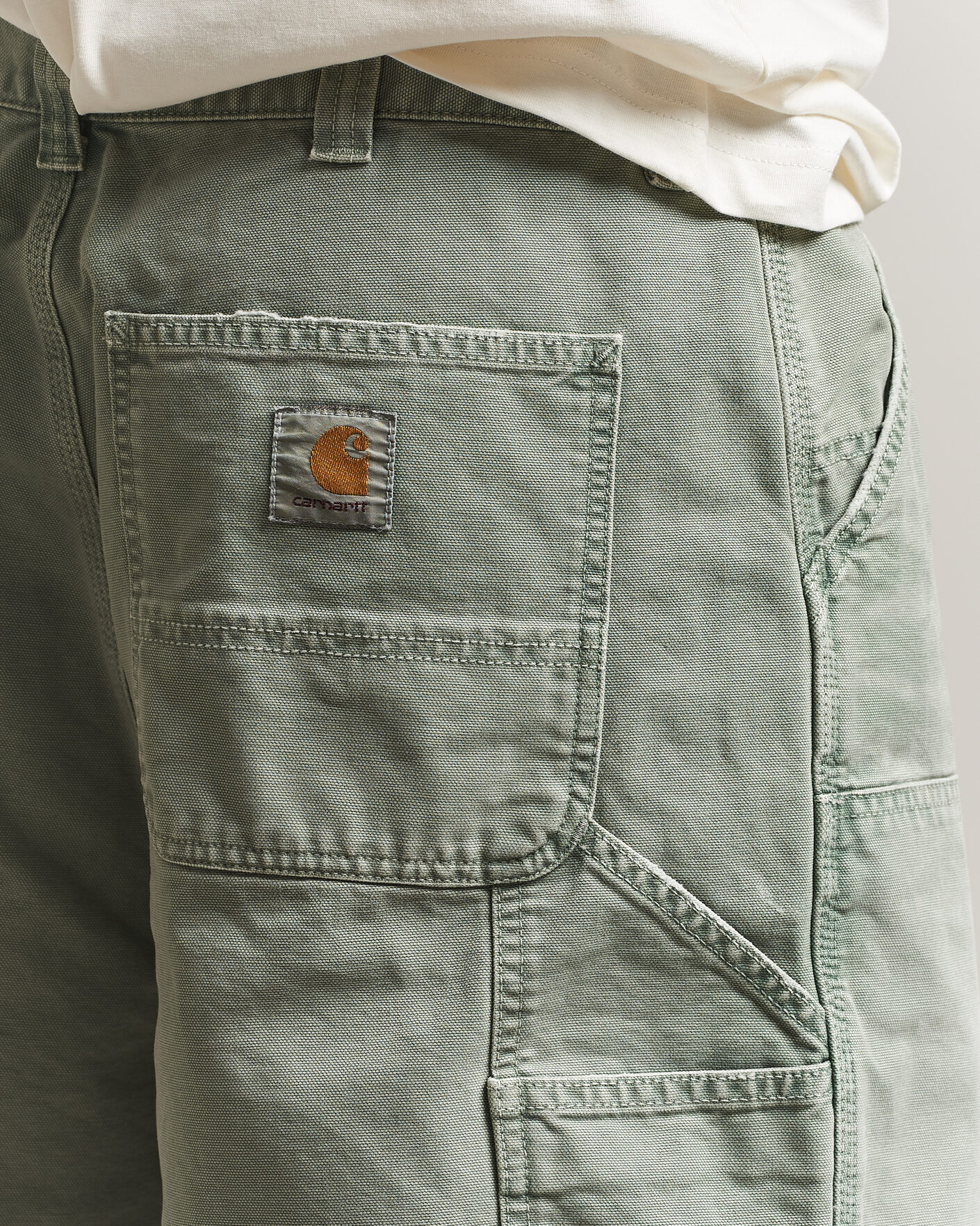 Hombres | Pantalones cortos | Carhartt WIP | OG Dearborn Canvas Double Knee Shorts Shady Green