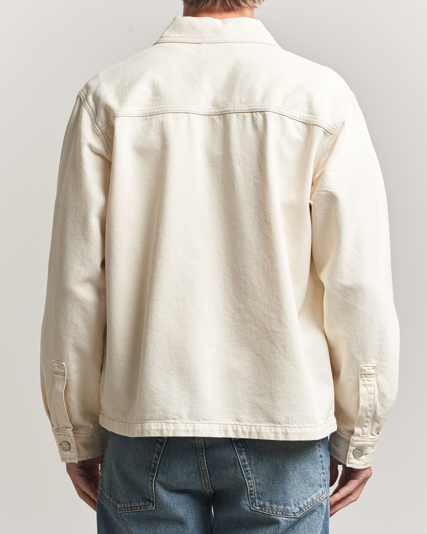 Hombres | Camisas | Samsøe Samsøe | Chore Denim Overshirt Soft Natural