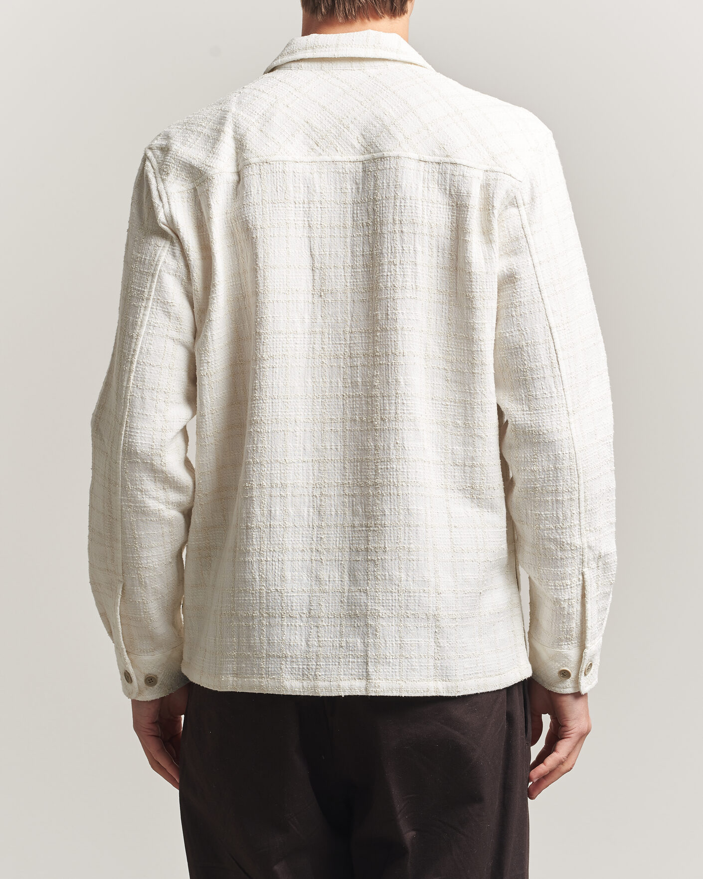 Hombres | Camisas | Samsøe Samsøe | Damon Checked Overshirt Silver Birch