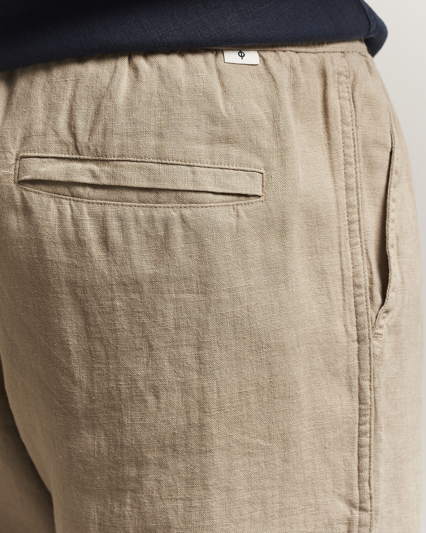 Hombres | Pantalones | Samsøe Samsøe | Jabari Linen Drawstring Trousers Aluminum
