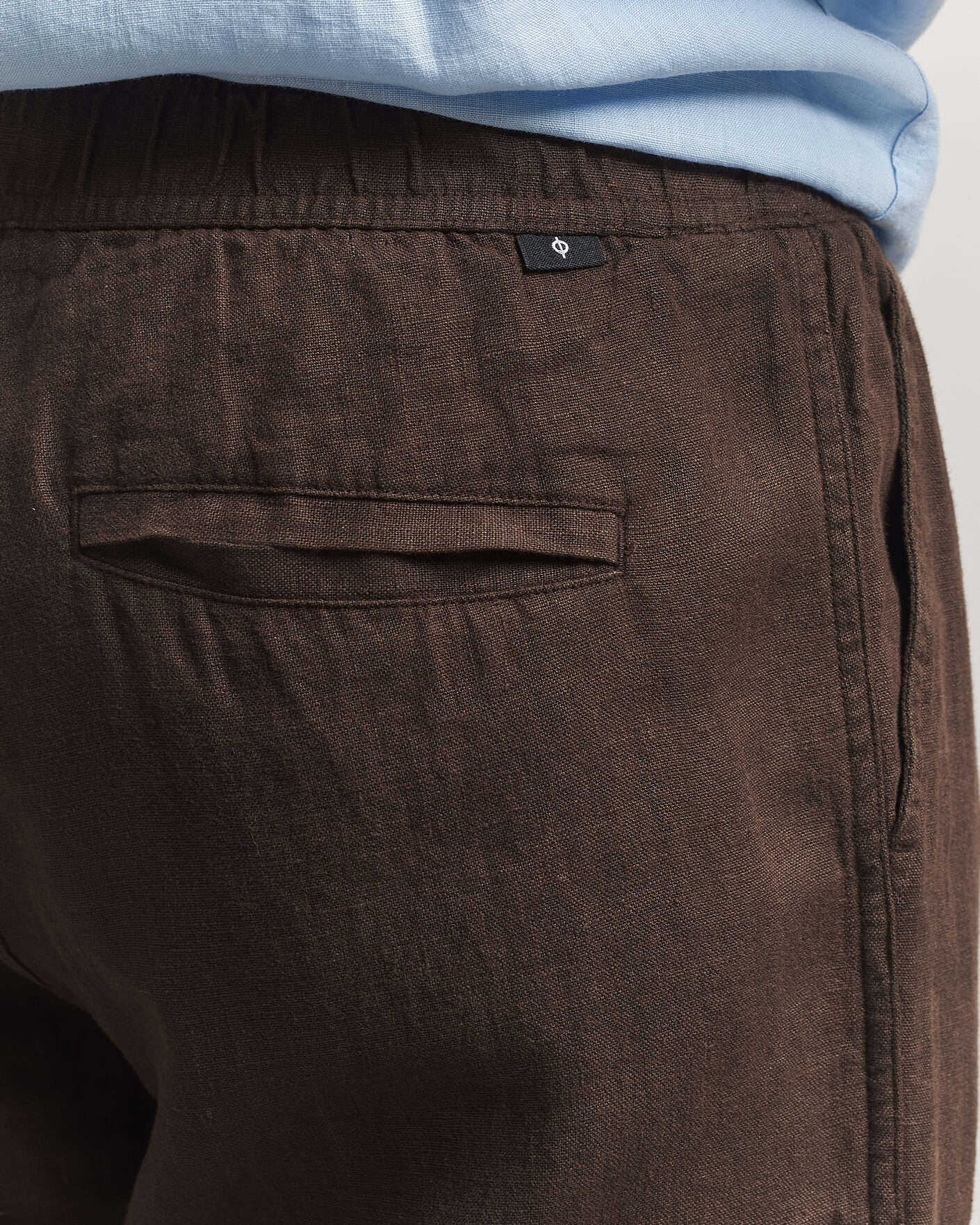 Hombres | Pantalones | Samsøe Samsøe | Jabari Linen Drawstring Trousers Turkish Coffee