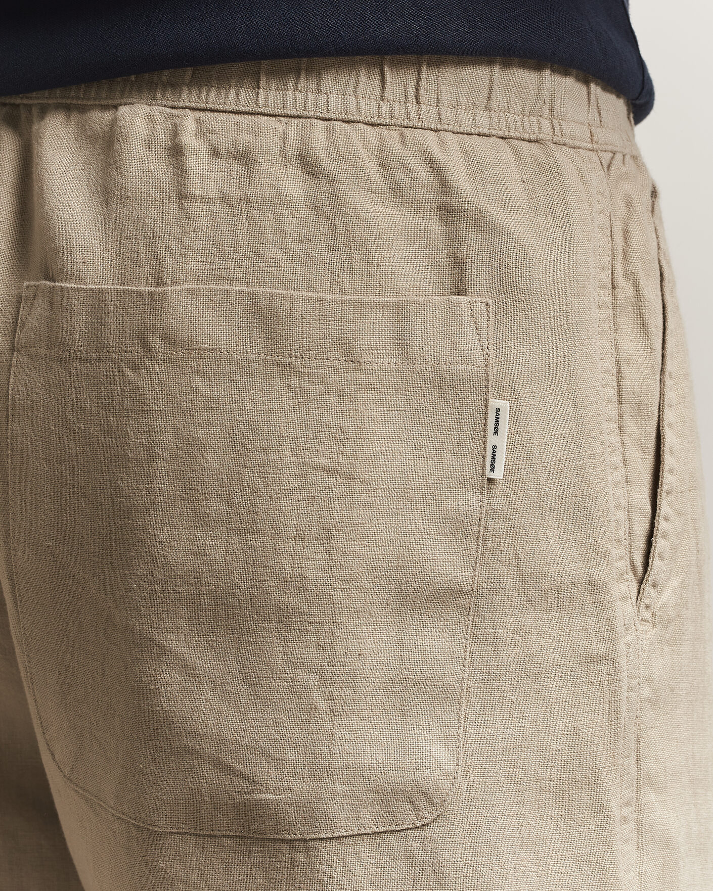 Hombres | Pantalones cortos | Samsøe Samsøe | Jabari Linen Drawstring Shorts Aluminum