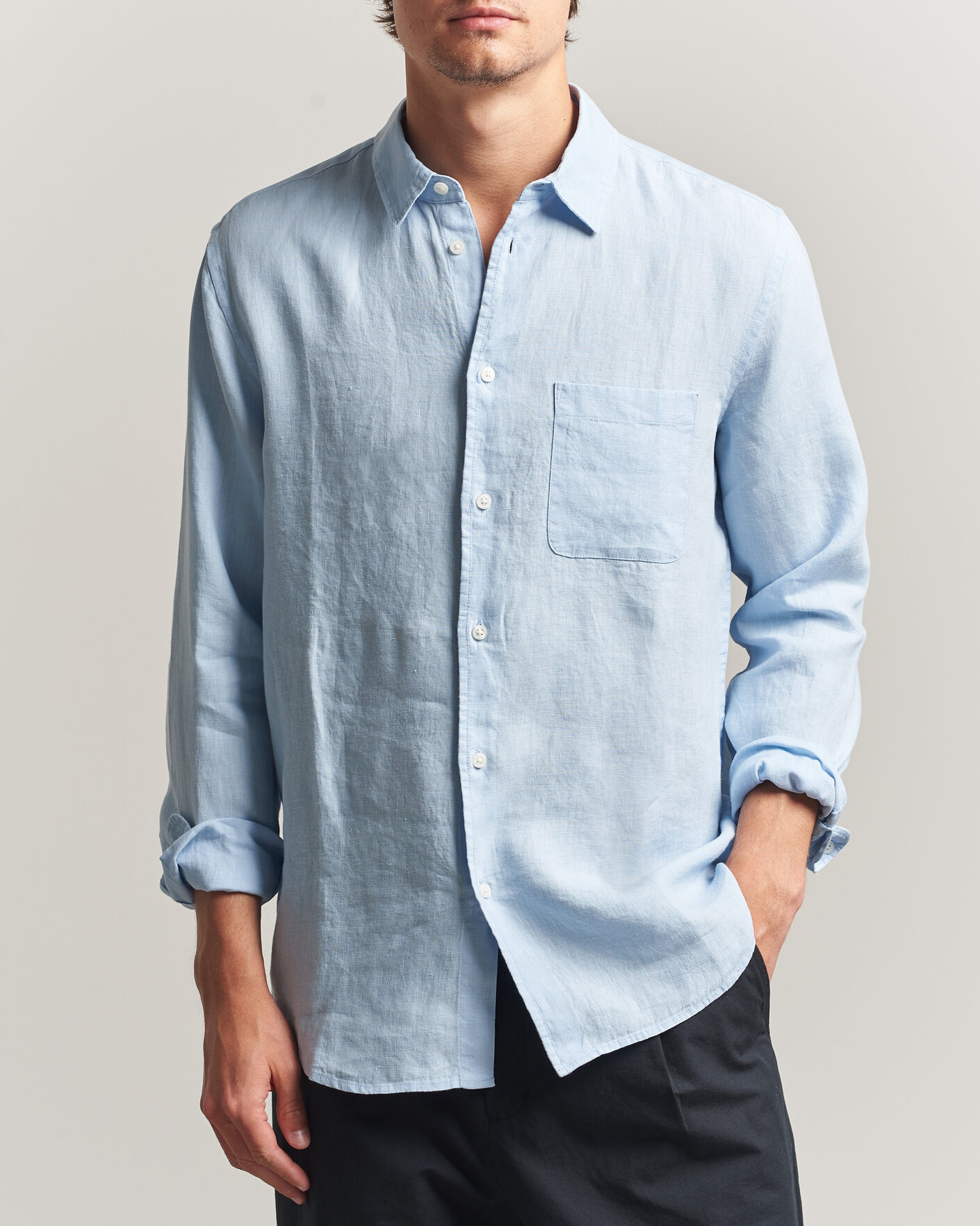 Hombres | Camisas | Samsøe Samsøe | Liam Linen Shirt Windsurfer