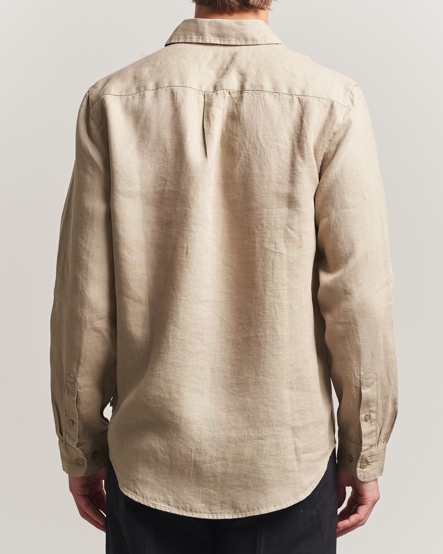 Hombres | Camisas | Samsøe Samsøe | Liam Linen Shirt Aluminum