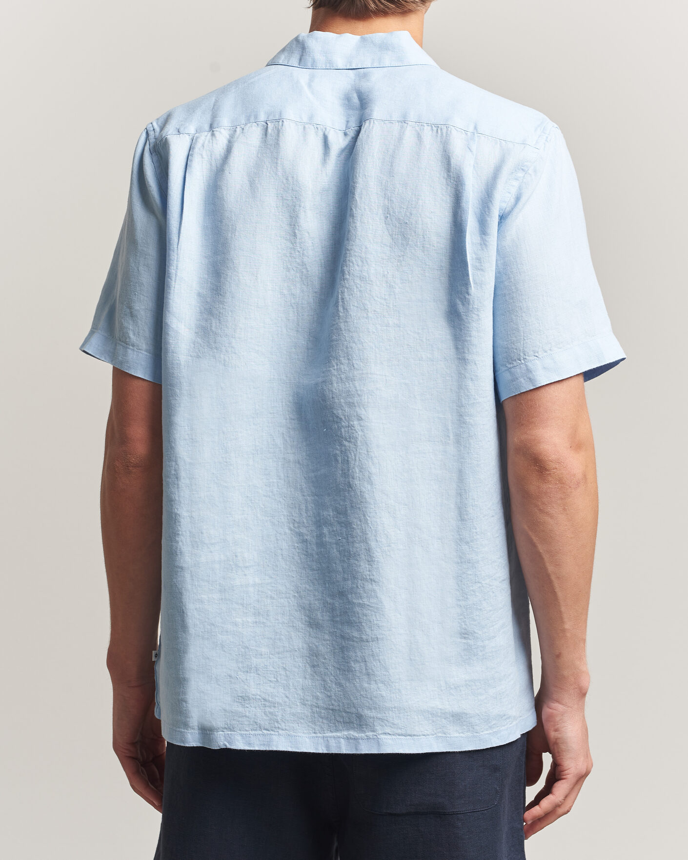 Hombres | Camisas | Samsøe Samsøe | Avan Linen Short Sleeve Shirt Windsurfer