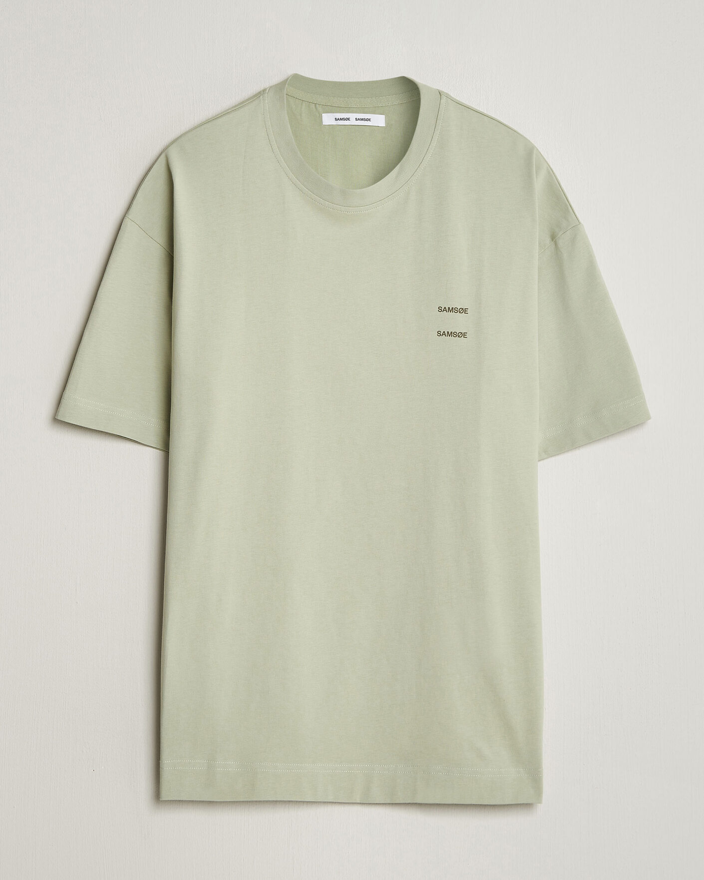 Hombres | Camisetas | Samsøe Samsøe | Joel Organic Cotton T-Shirt Desert Sage