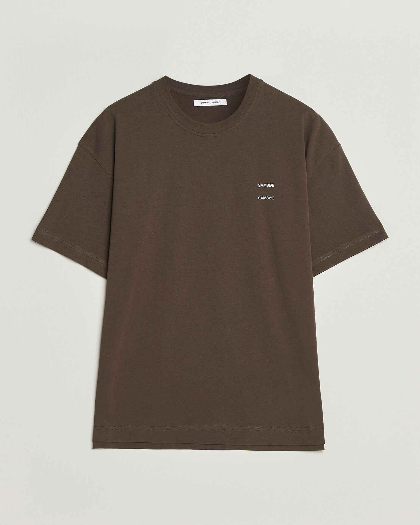 Hombres | Camisetas | Samsøe Samsøe | Joel Organic Cotton T-Shirt Turkish Coffee