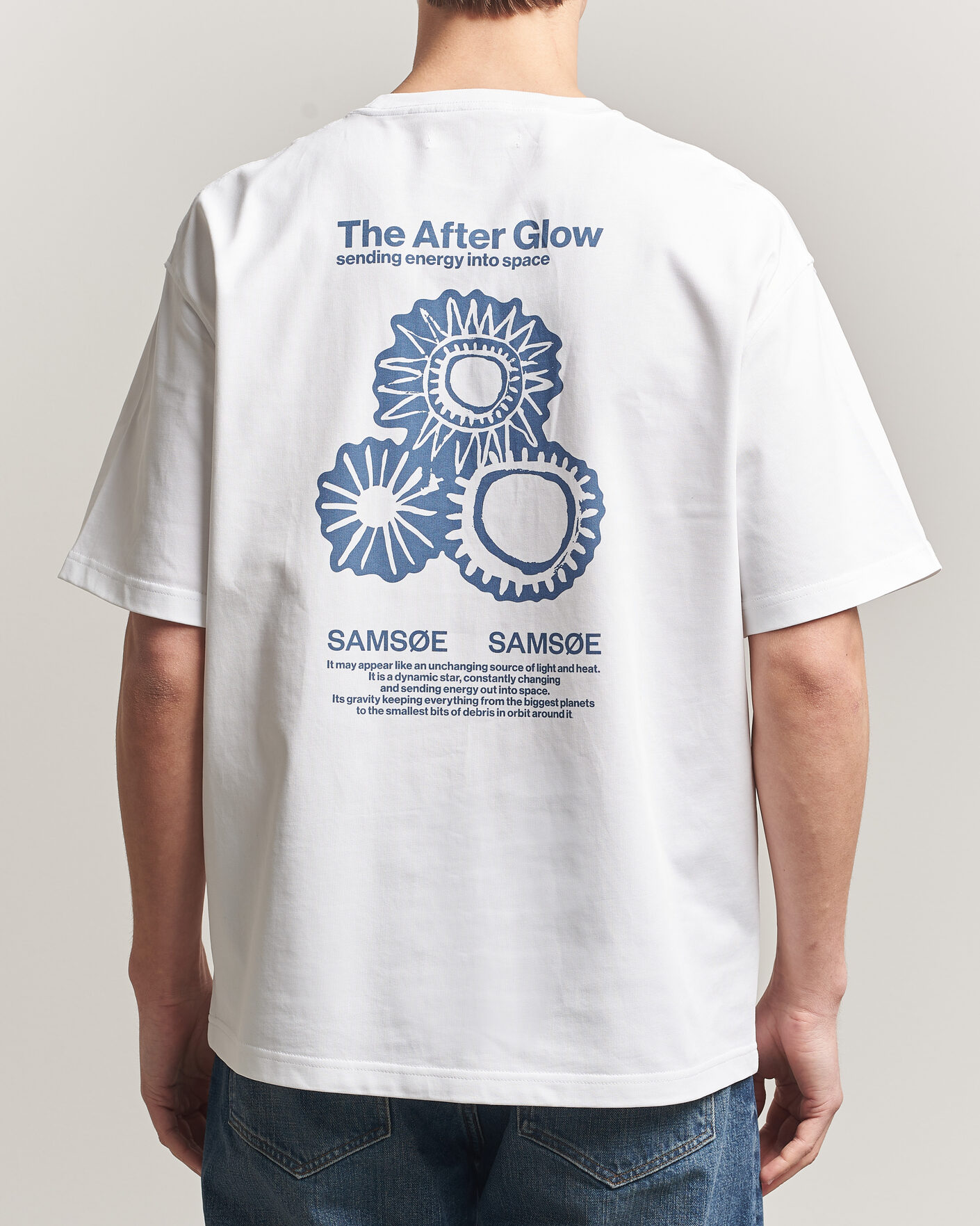 Hombres | Camisetas | Samsøe Samsøe | Uni Printed T-shirt White