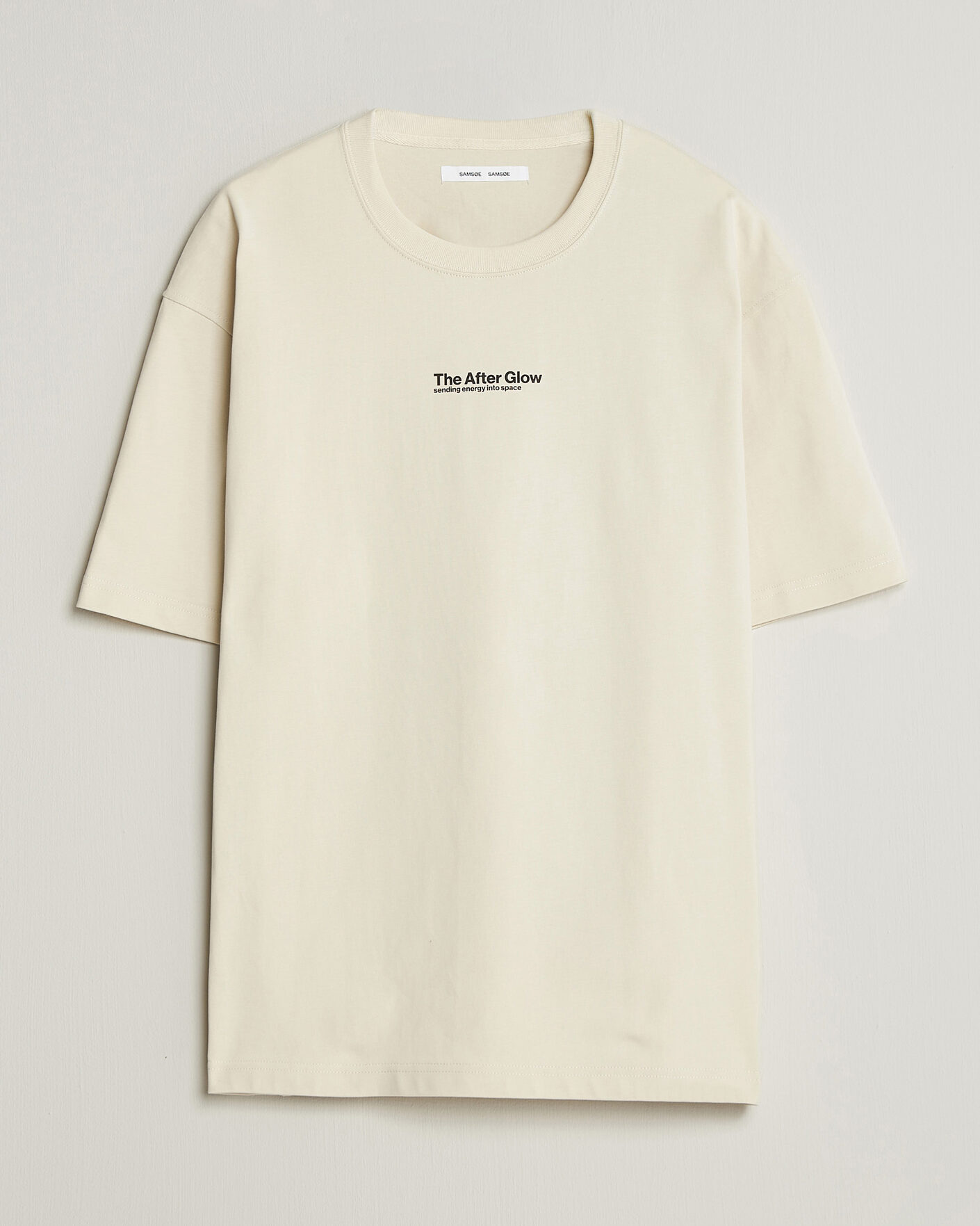 Hombres | Camisetas | Samsøe Samsøe | Uni Printed T-shirt Beige