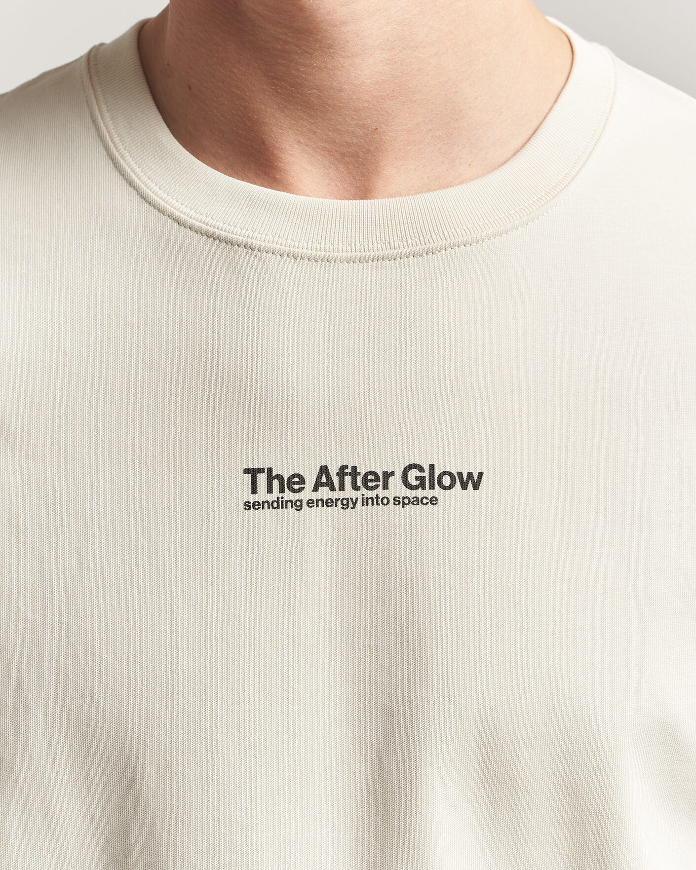Hombres | Camisetas | Samsøe Samsøe | Uni Printed T-shirt Beige