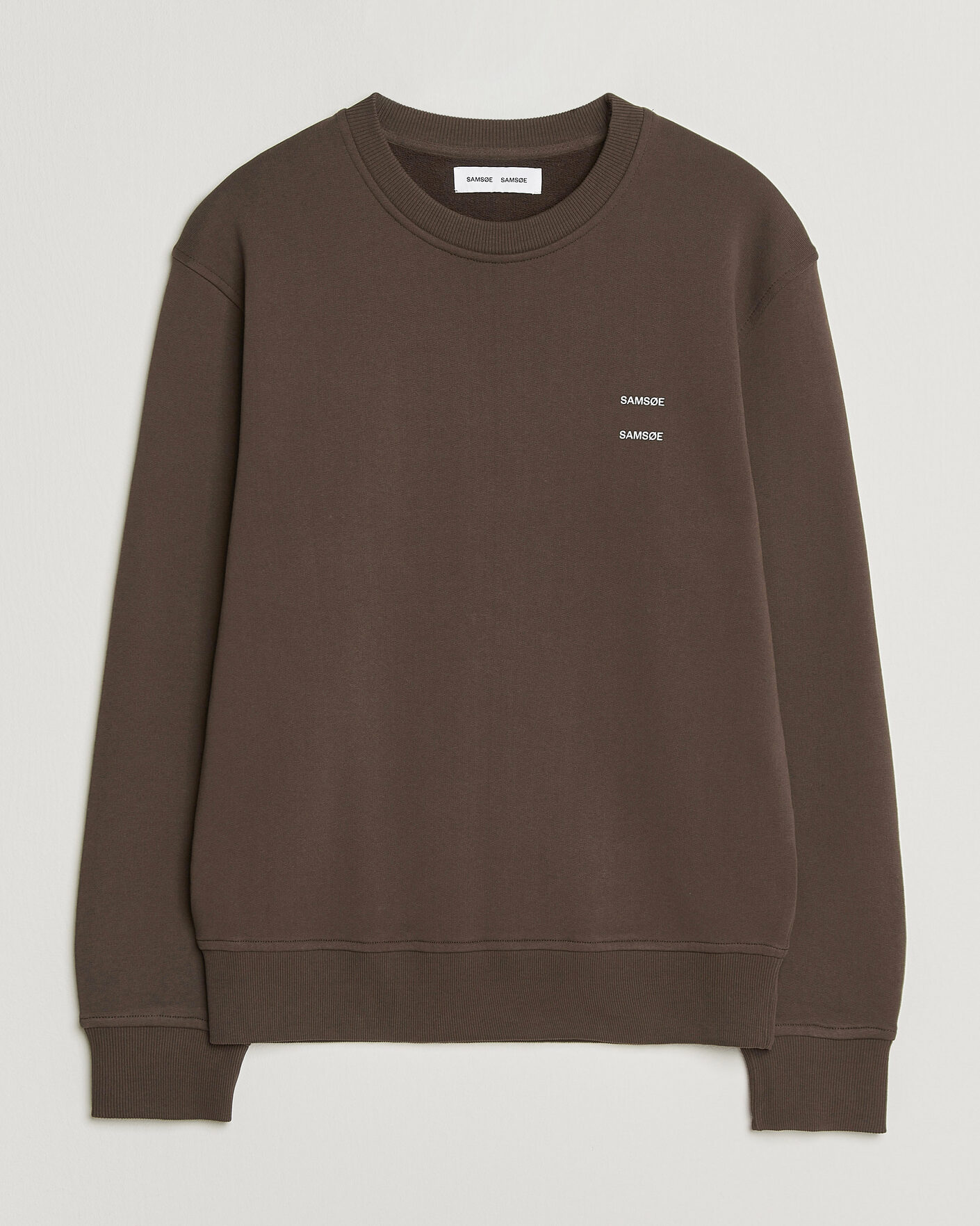 Hombres | Jerséis y prendas de punto | Samsøe Samsøe | Joel Organic Cotton Sweatshirt Turkish Coffee