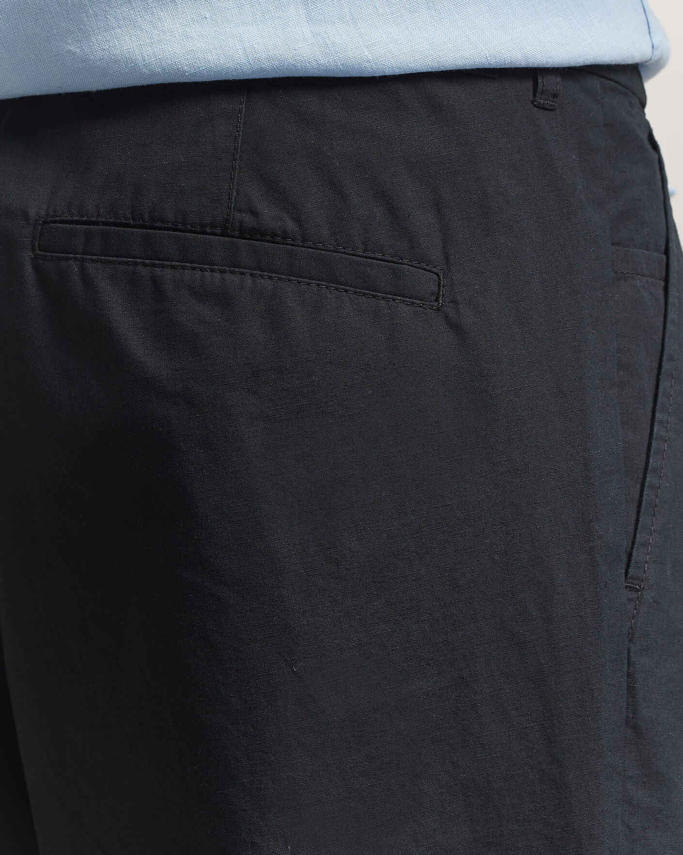 Hombres | Pantalones | Samsøe Samsøe | Valentin Cotton/Linen Pleated Trousers Black