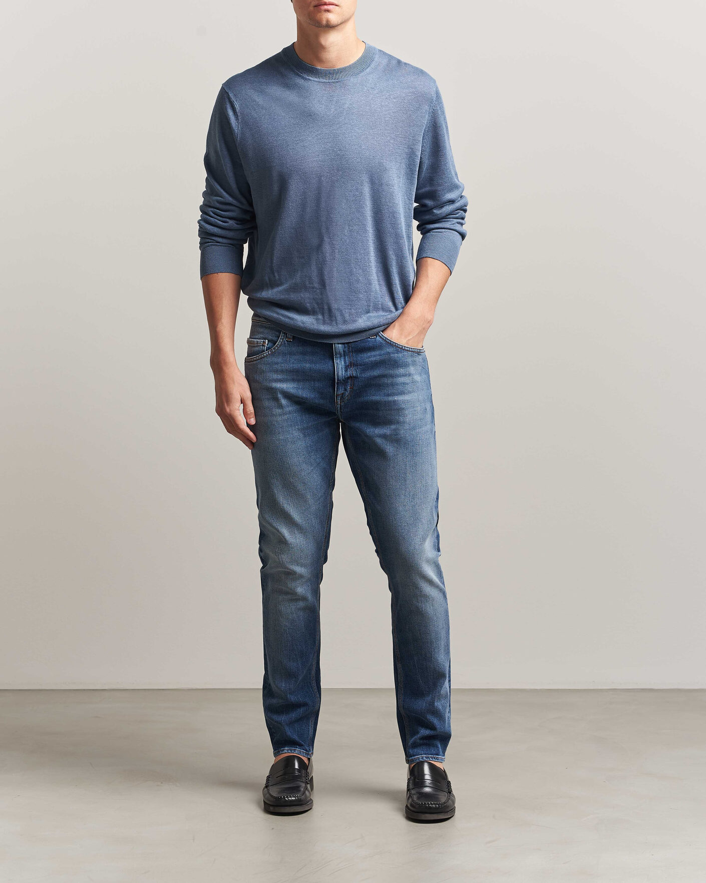 Hombres | Pantalones | Tiger of Sweden | Pistolero Jeans Medium Blue