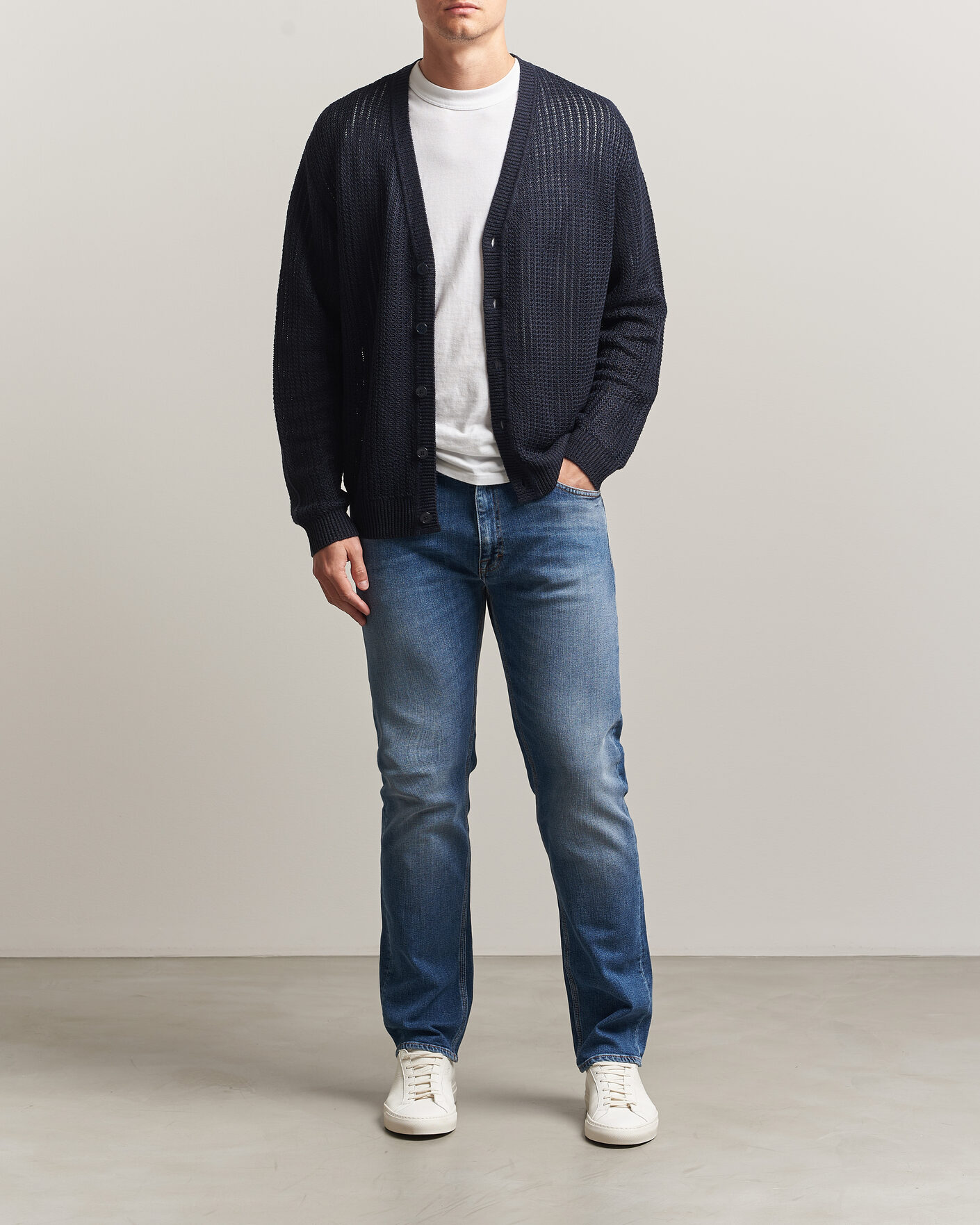 Hombres | Pantalones | Tiger of Sweden | Des Jeans Medium Blue