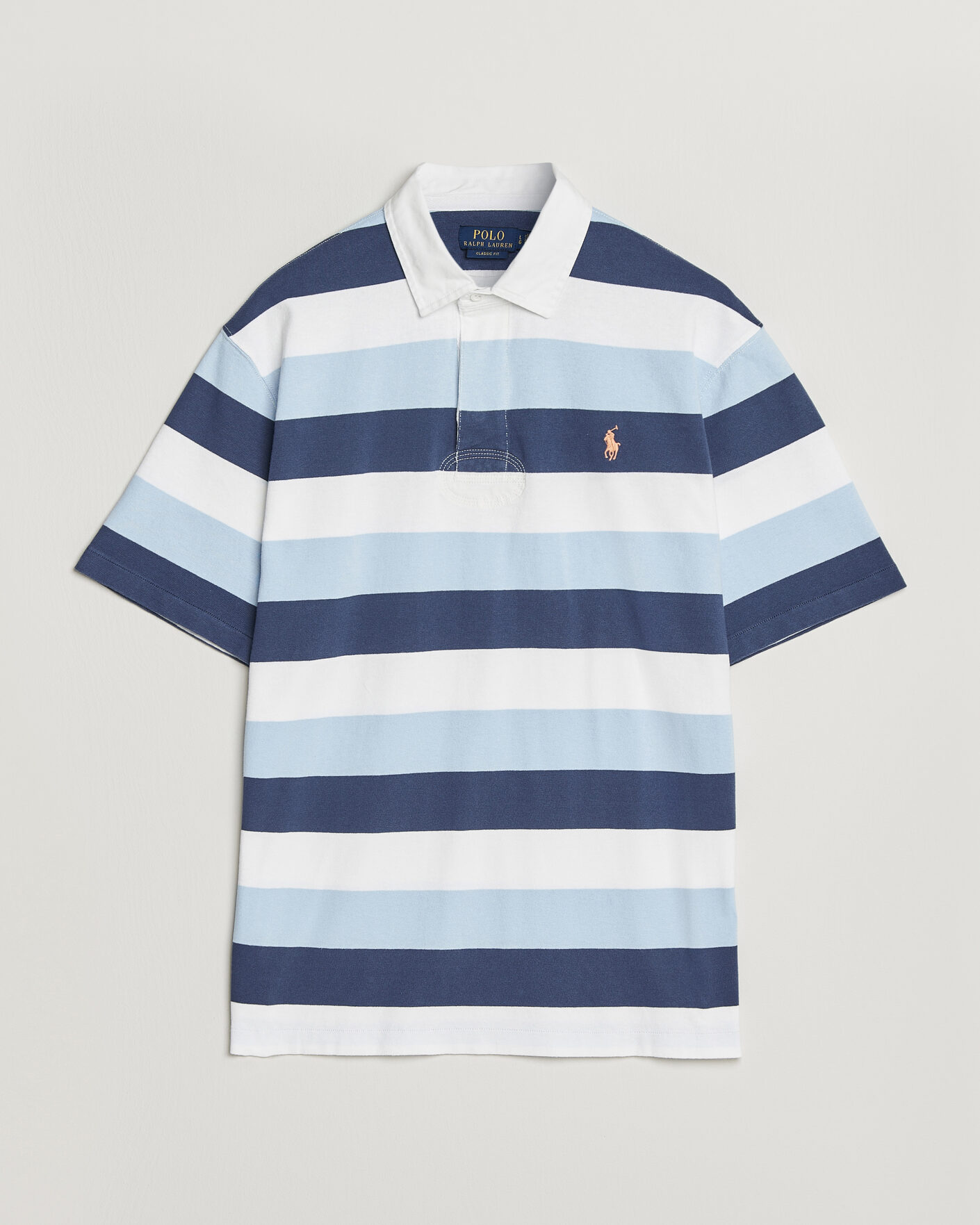 Hombres | Polos | Polo Ralph Lauren | Block Stripe Polo Office Blue