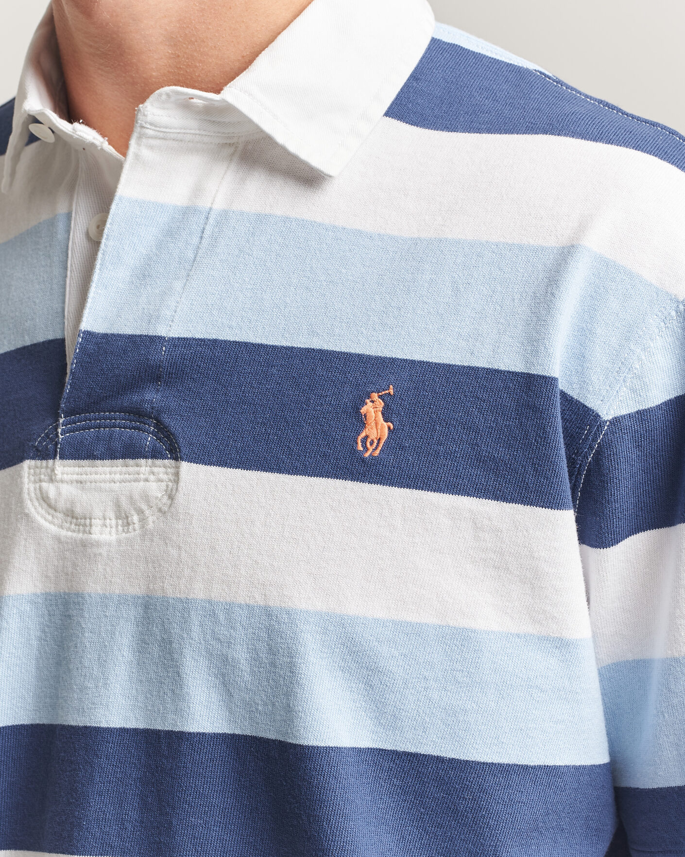 Hombres | Polos | Polo Ralph Lauren | Block Stripe Polo Office Blue