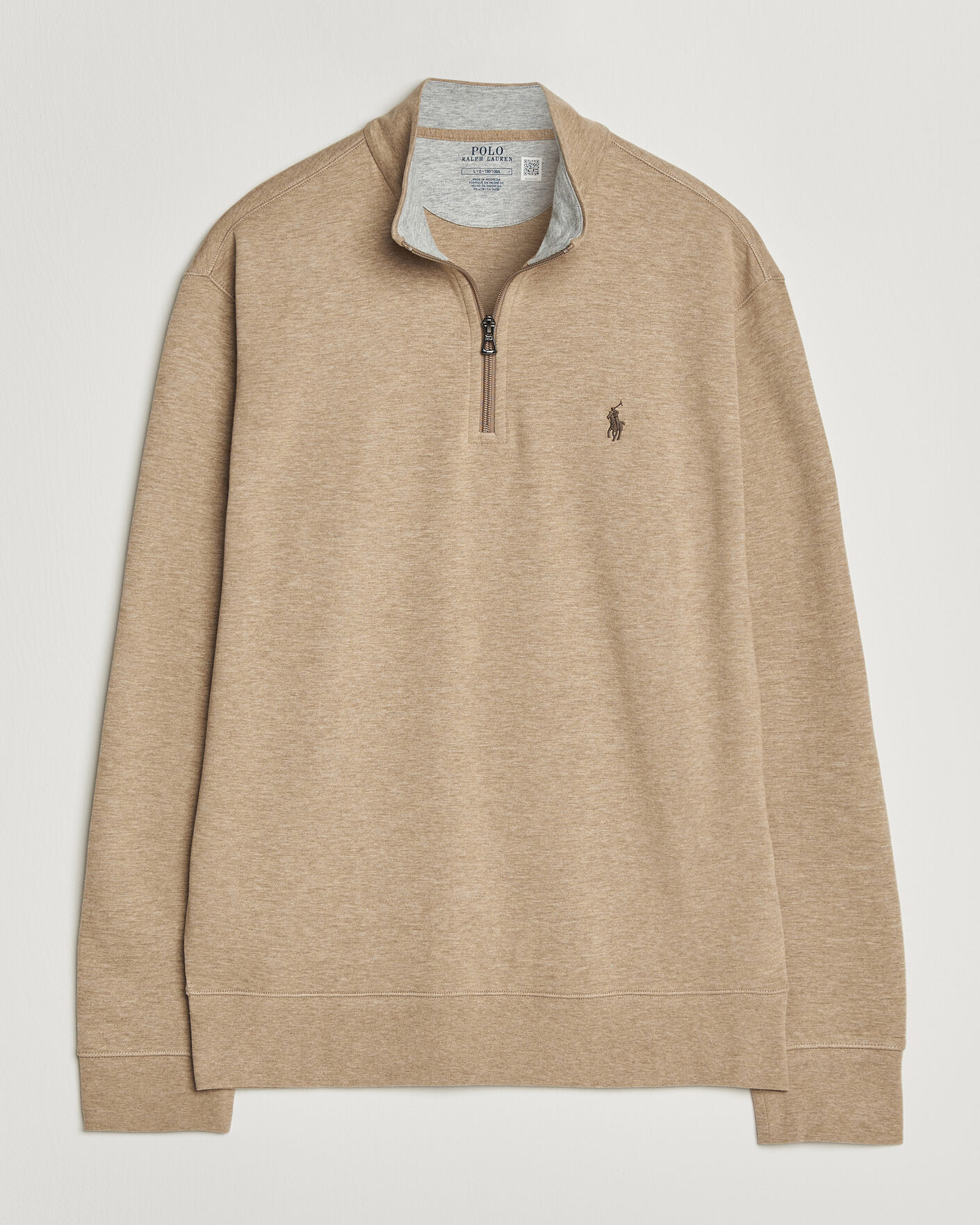 Hombres | Jerséis y prendas de punto | Polo Ralph Lauren | Double Knit Half Zip Warm Brown