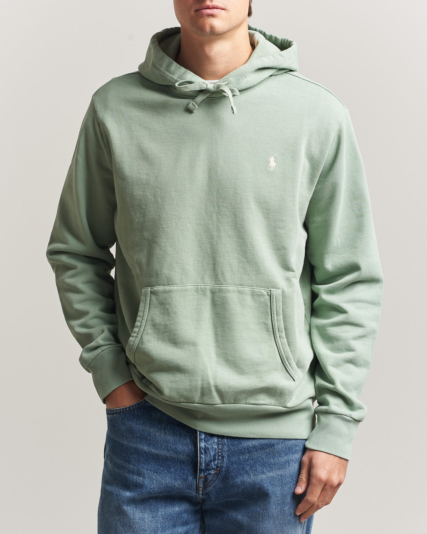 Hombres | Jerséis y prendas de punto | Polo Ralph Lauren | Loopback Terry Hood Light Green
