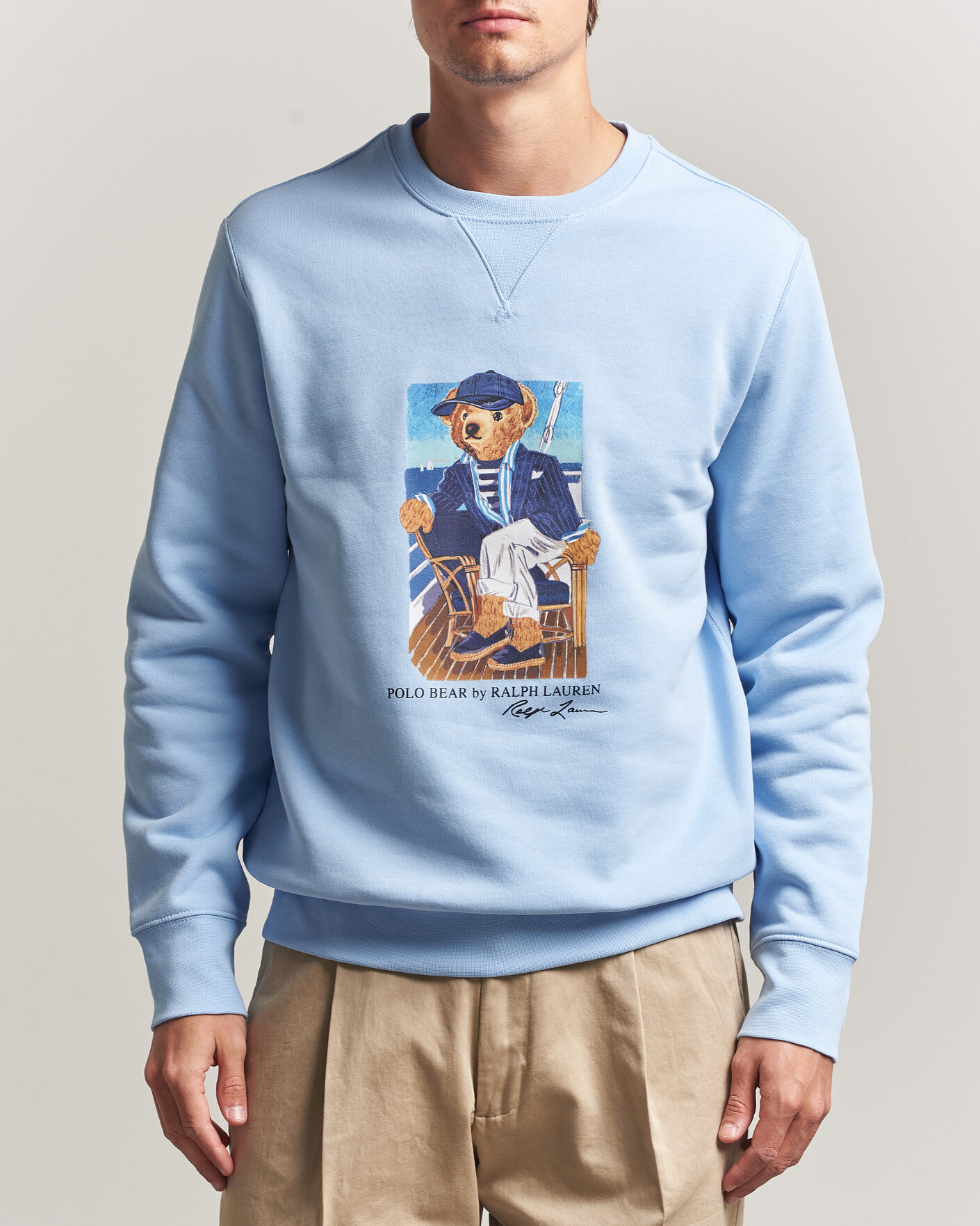 Hombres | Jerséis y prendas de punto | Polo Ralph Lauren | Newport Bear Sweatshirt Office Blue