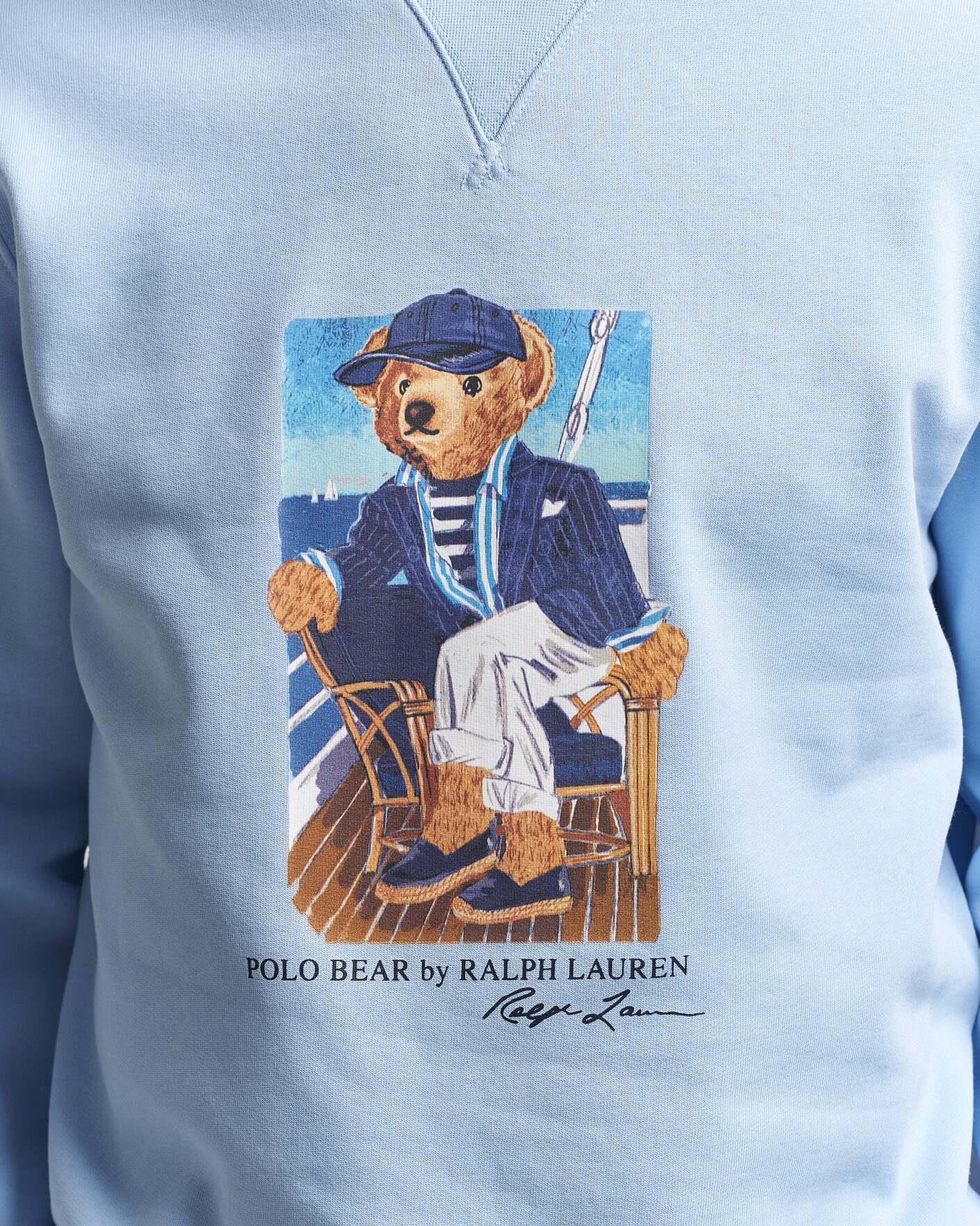 Hombres | Jerséis y prendas de punto | Polo Ralph Lauren | Newport Bear Sweatshirt Office Blue