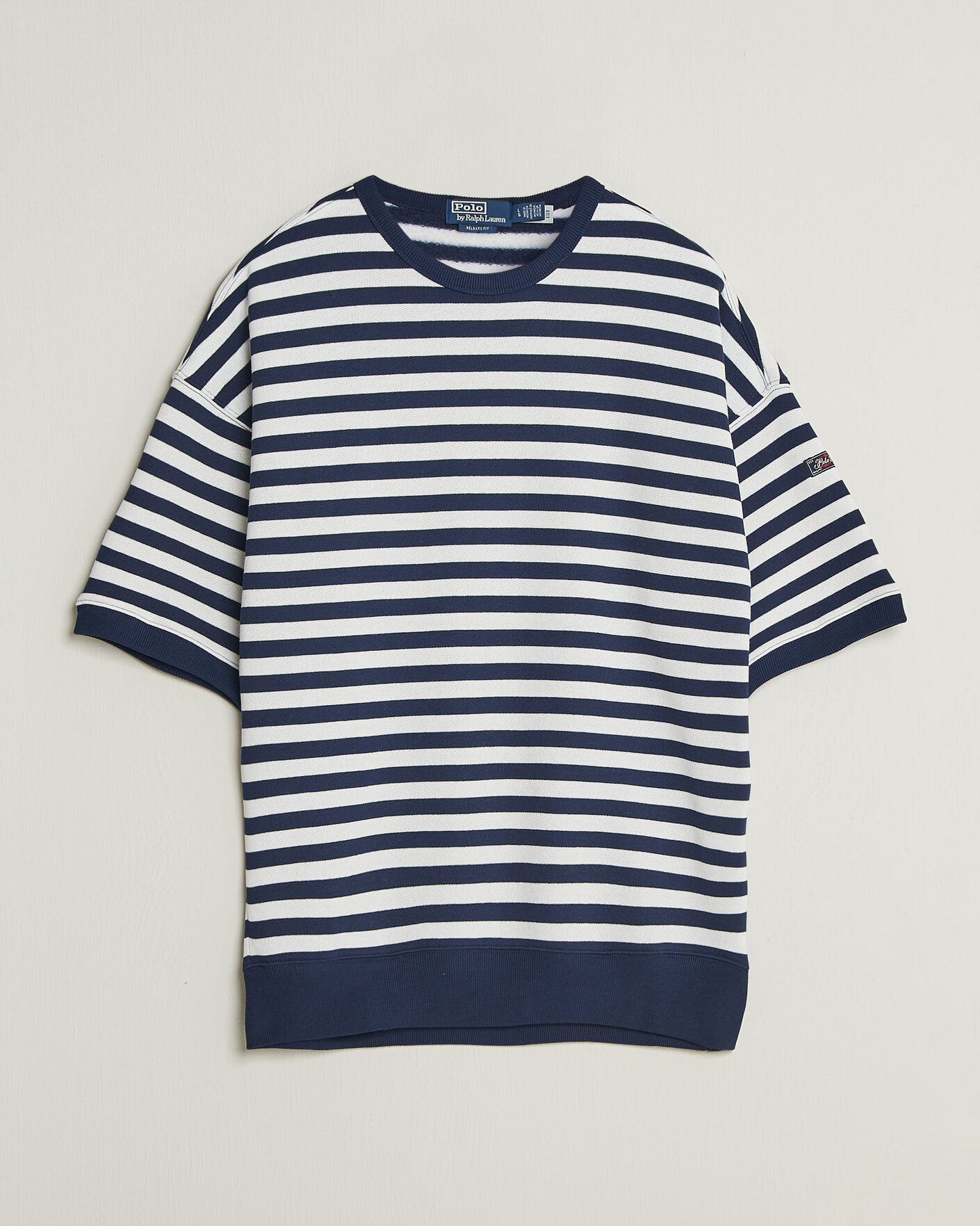 Hombres | Camisetas | Polo Ralph Lauren | Striped Short Sleeve Sweater Newport Navy/White