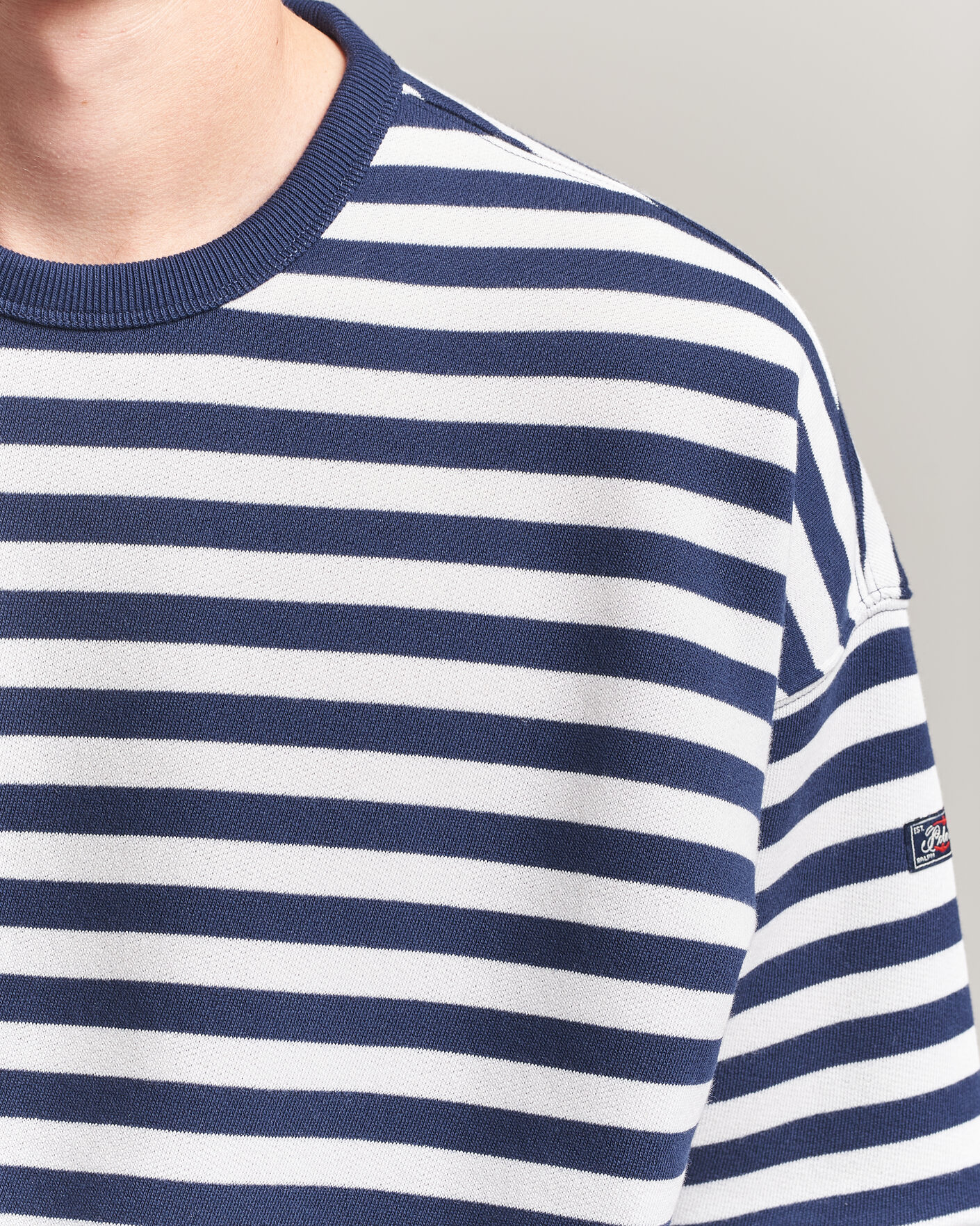 Hombres | Camisetas | Polo Ralph Lauren | Striped Short Sleeve Sweater Newport Navy/White
