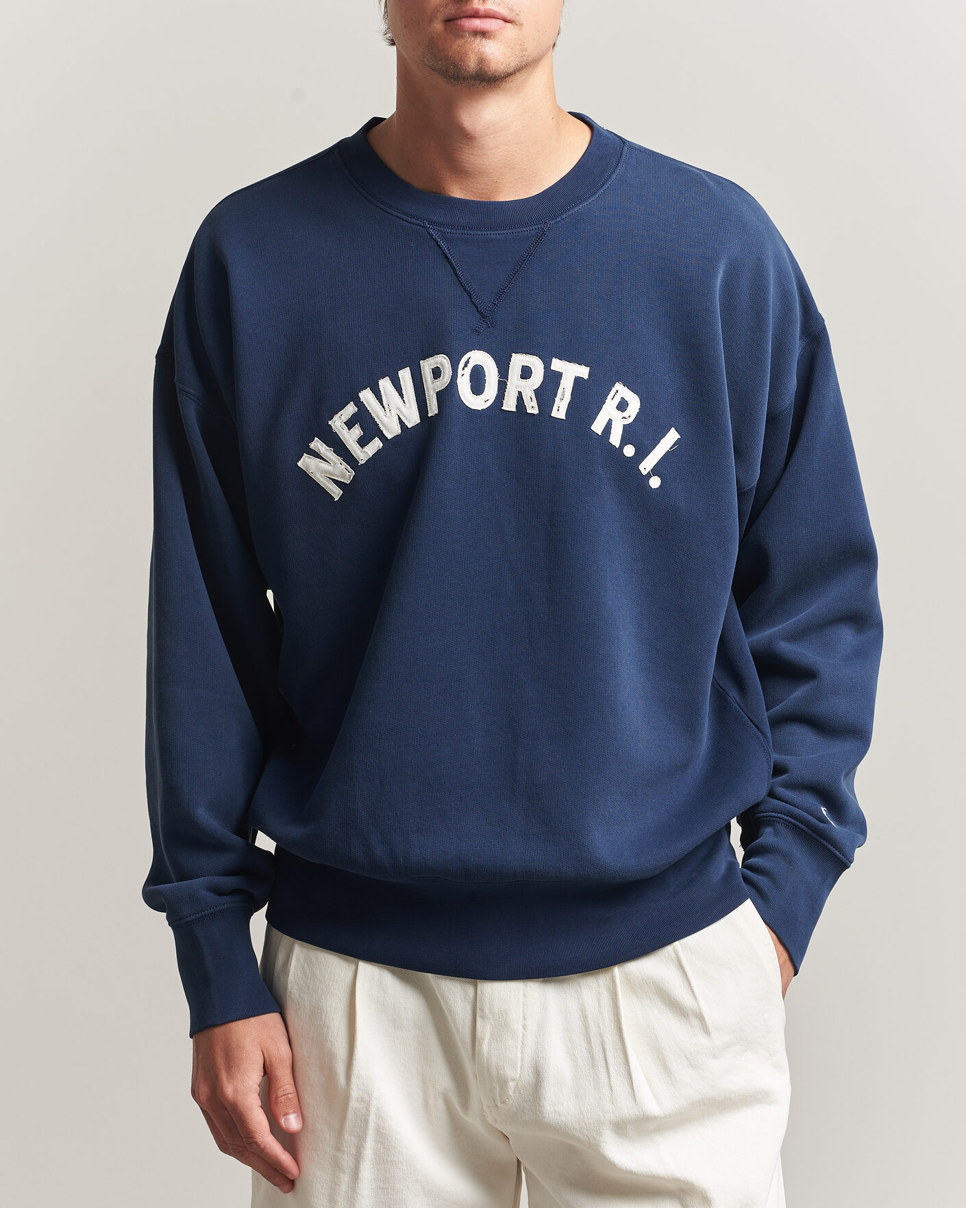 Hombres | Jerséis y prendas de punto | Polo Ralph Lauren | RL Printed Sweatshirt Newport Navy