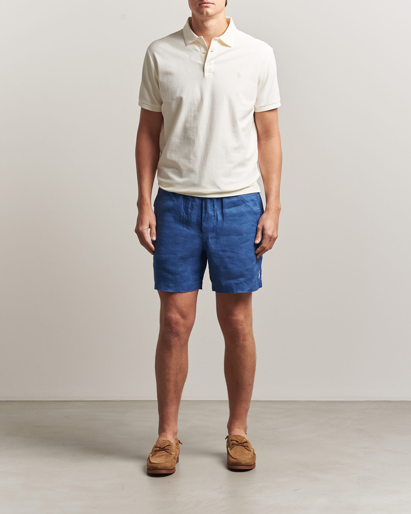 Hombres | Polos | Polo Ralph Lauren | Honeycomb Texture Polo Pale Cream