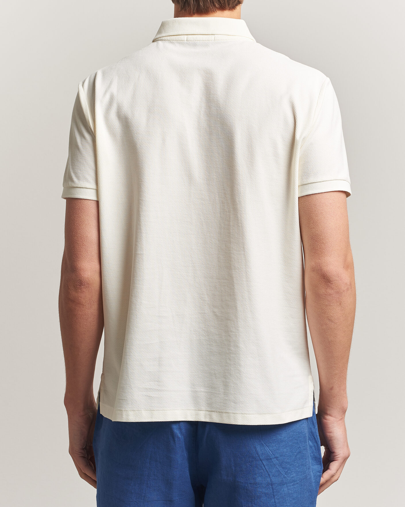 Hombres | Polos | Polo Ralph Lauren | Honeycomb Texture Polo Pale Cream