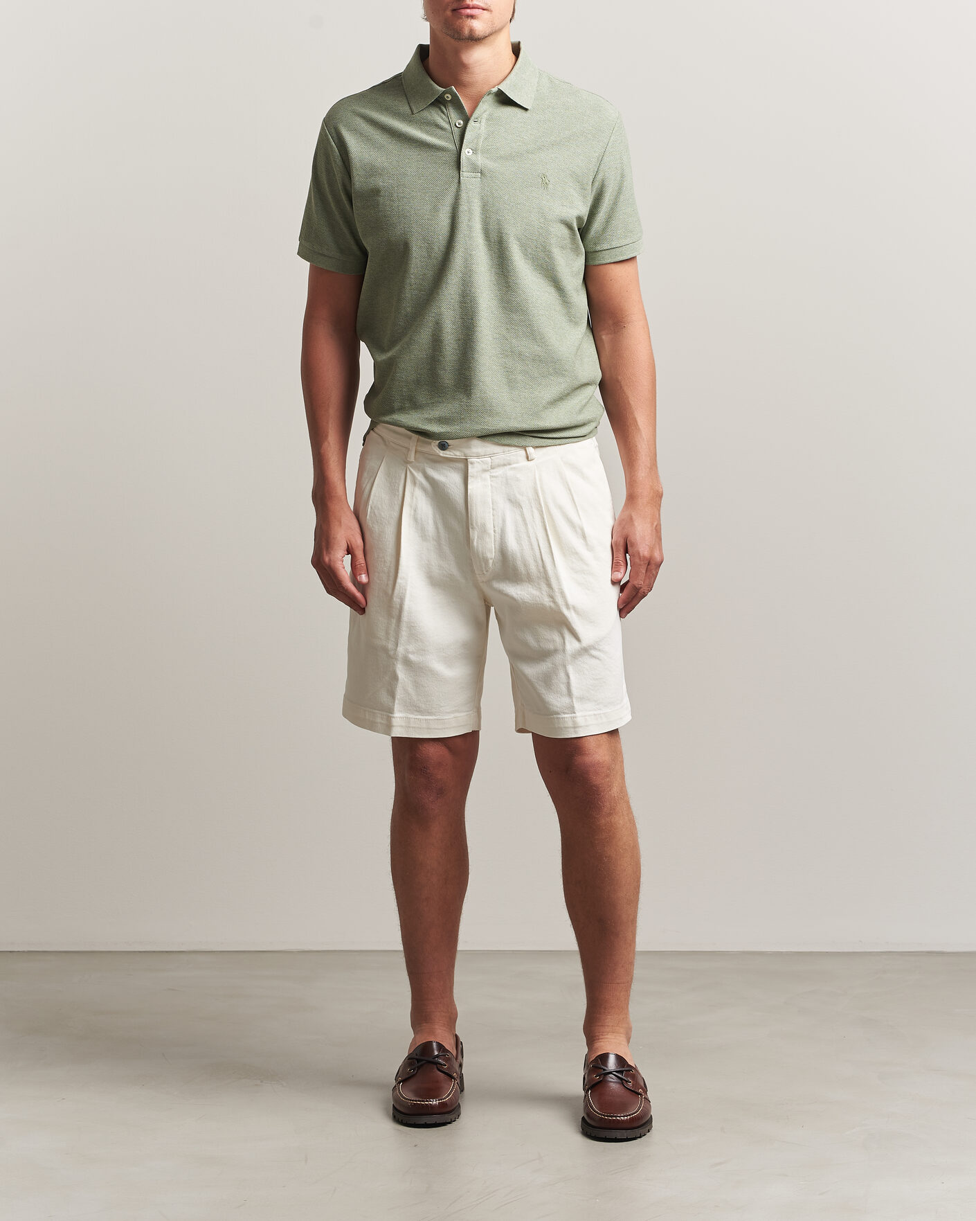 Hombres | Polos | Polo Ralph Lauren | Honeycomb Texture Polo Greenery Heather