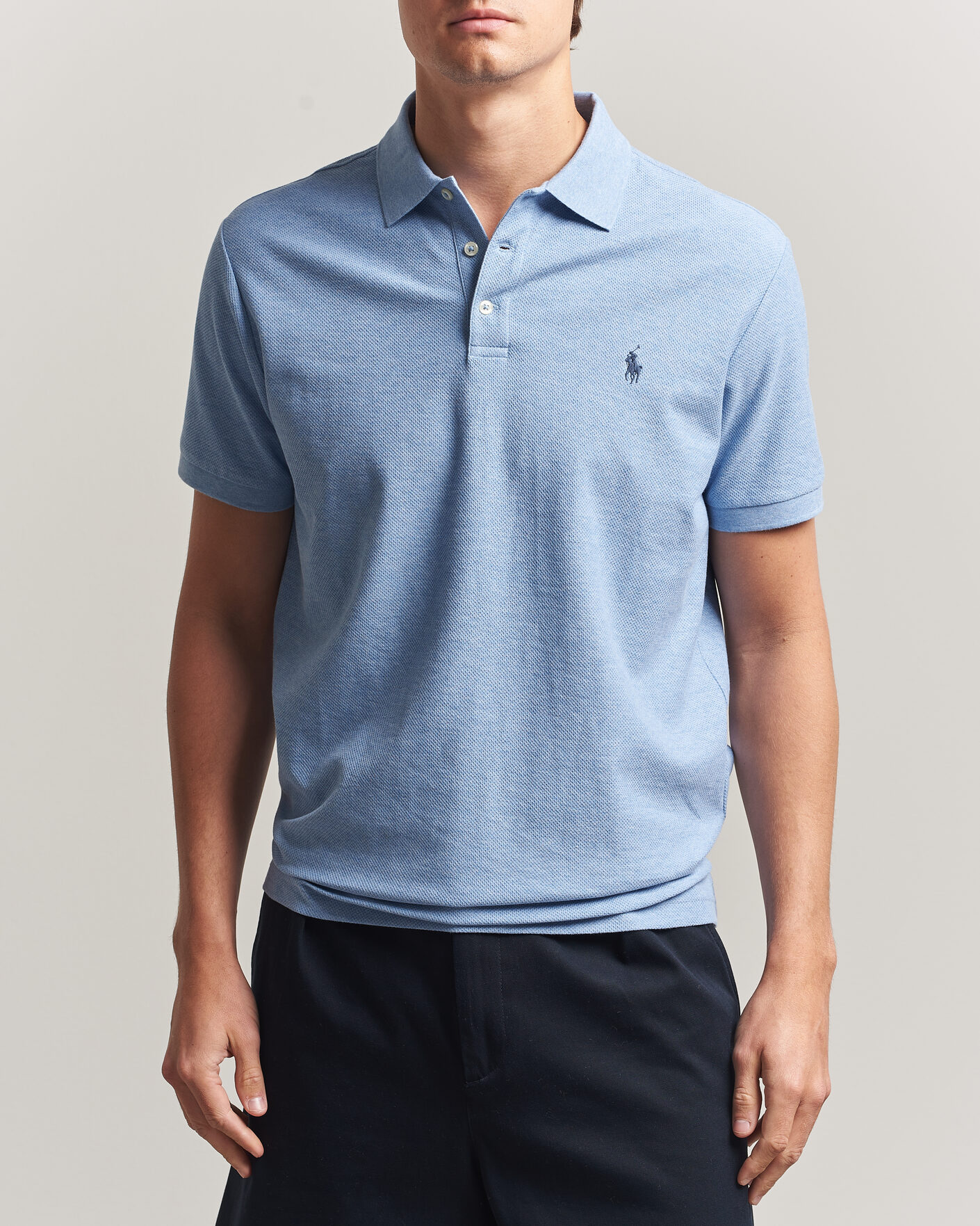 Hombres | Polos | Polo Ralph Lauren | Honeycomb Texture Polo Isle Heather