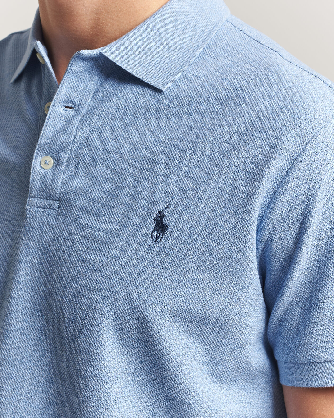 Hombres | Polos | Polo Ralph Lauren | Honeycomb Texture Polo Isle Heather