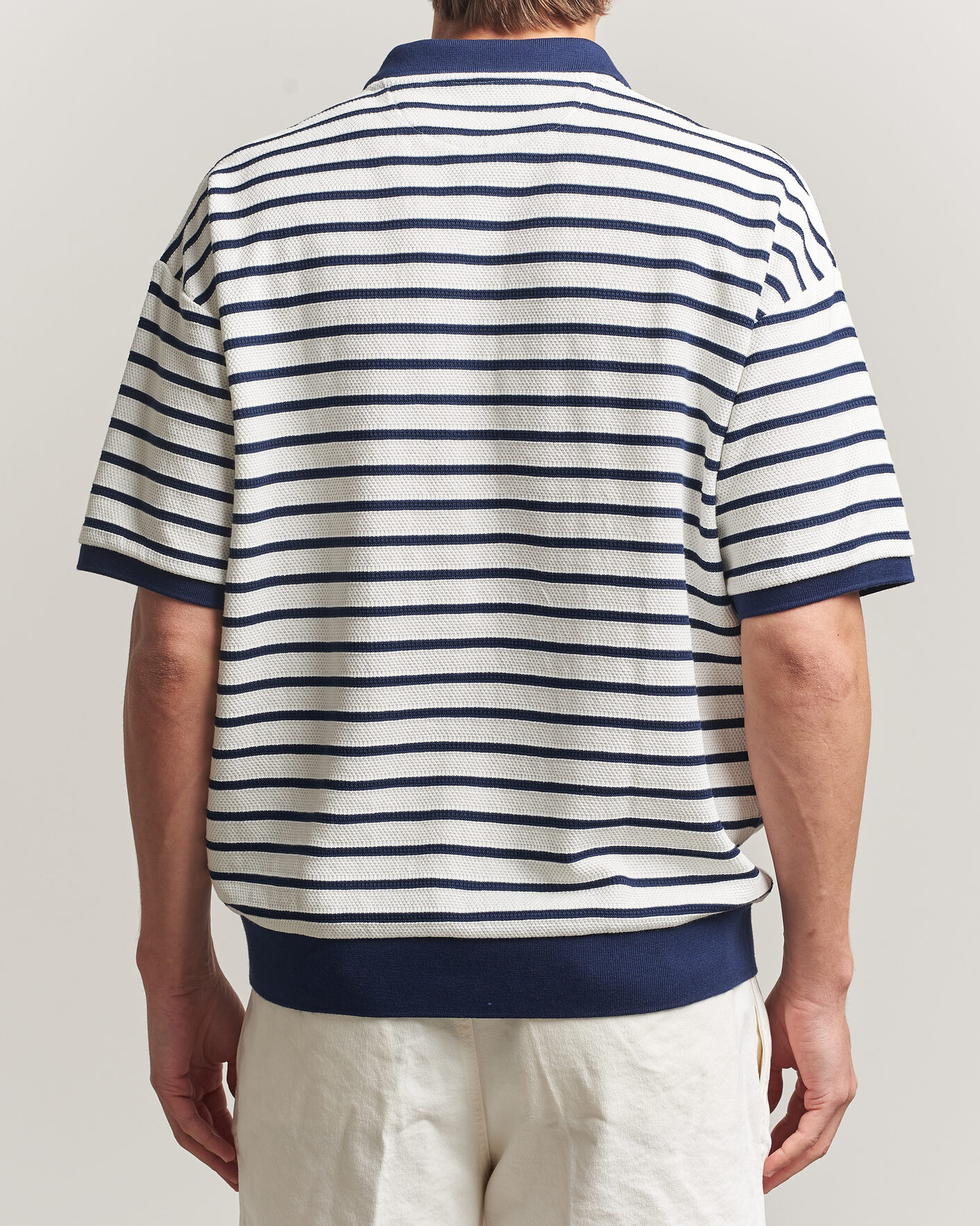 Hombres | Polos | Polo Ralph Lauren | Jacquard Interlock Striped Polo Nevis/Newport Navy