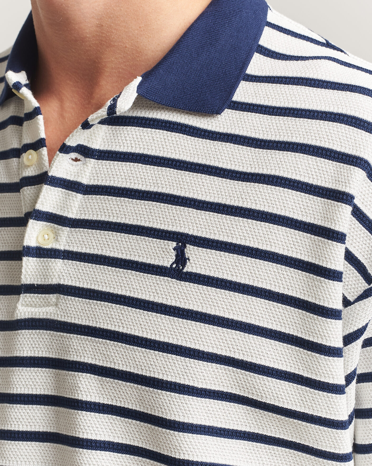 Hombres | Polos | Polo Ralph Lauren | Jacquard Interlock Striped Polo Nevis/Newport Navy