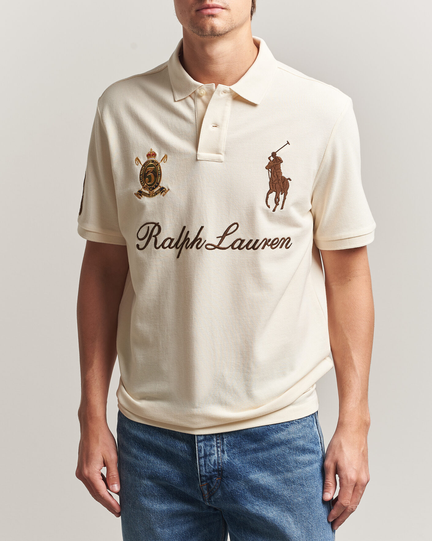 Hombres | Polos | Polo Ralph Lauren | Classic Fit Team Polo Guide Cream