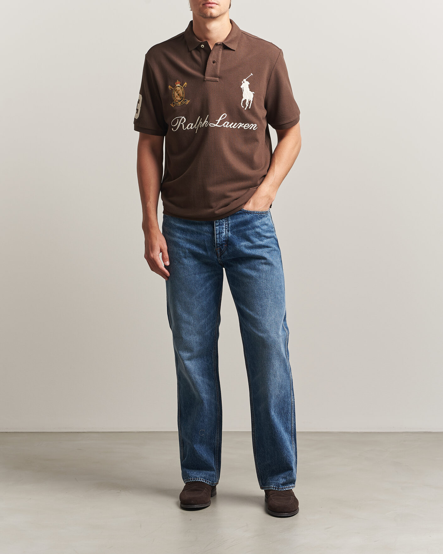 Hombres | Polos | Polo Ralph Lauren | Classic Fit Team Polo Nutmeg Brown