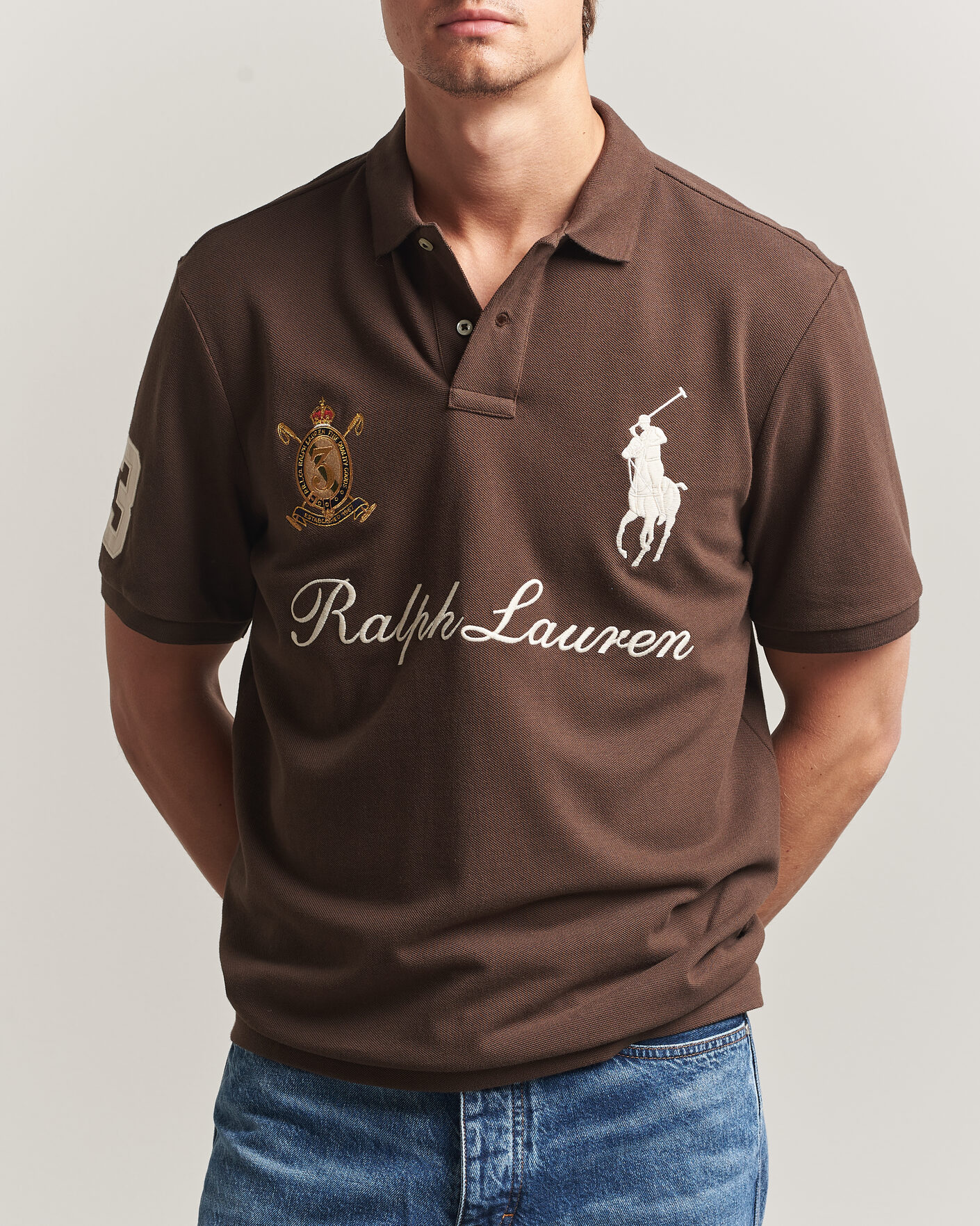Hombres | Polos | Polo Ralph Lauren | Classic Fit Team Polo Nutmeg Brown