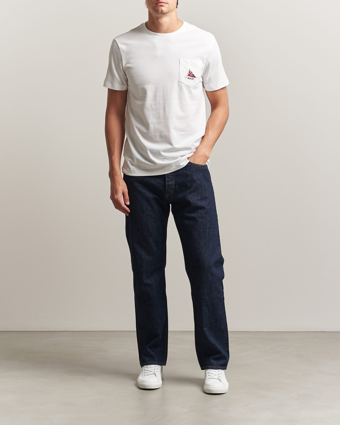 Hombres | Camisetas | Polo Ralph Lauren | Backprint Pocket Tee Newport Bear/White