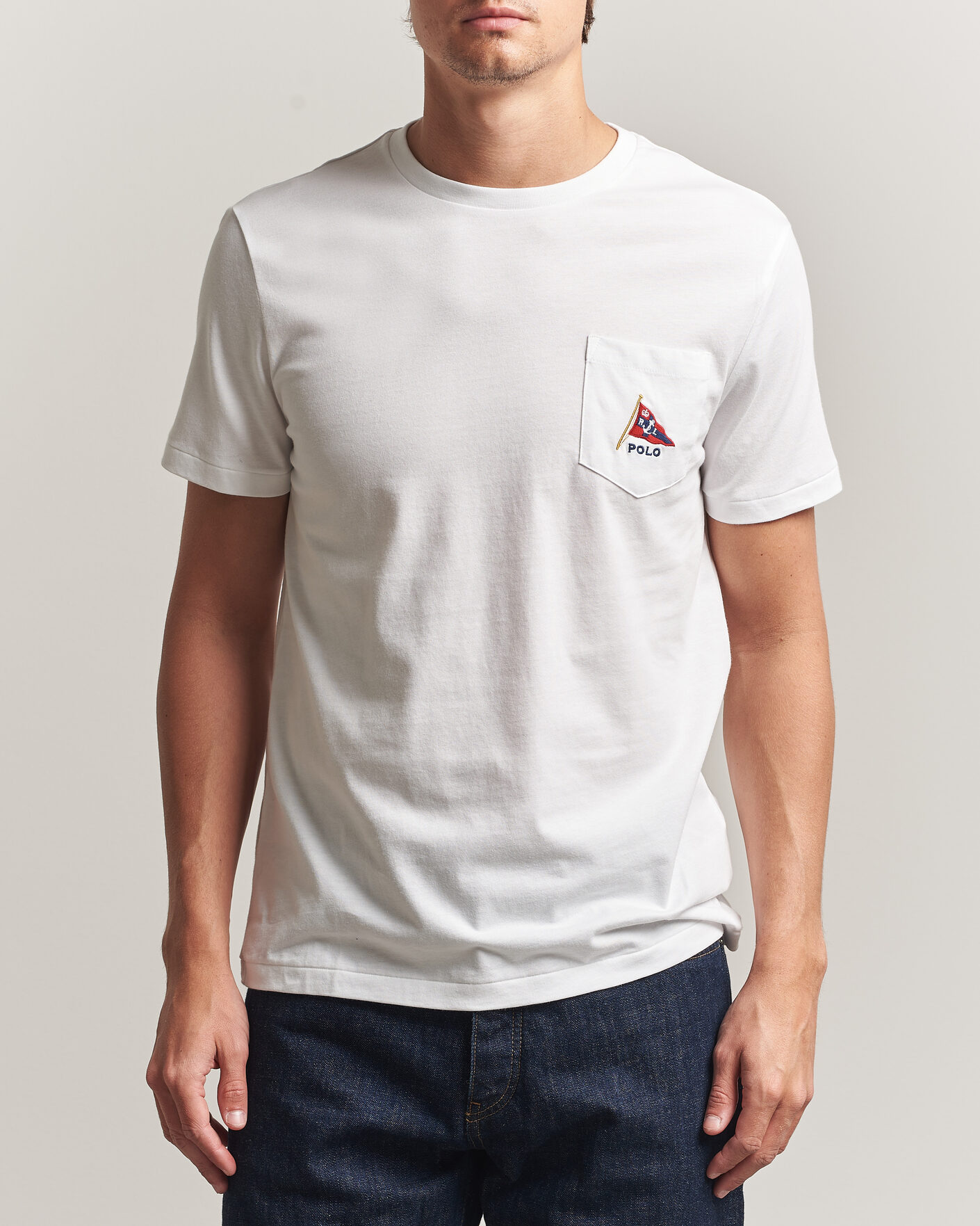 Hombres | Camisetas | Polo Ralph Lauren | Backprint Pocket Tee Newport Bear/White