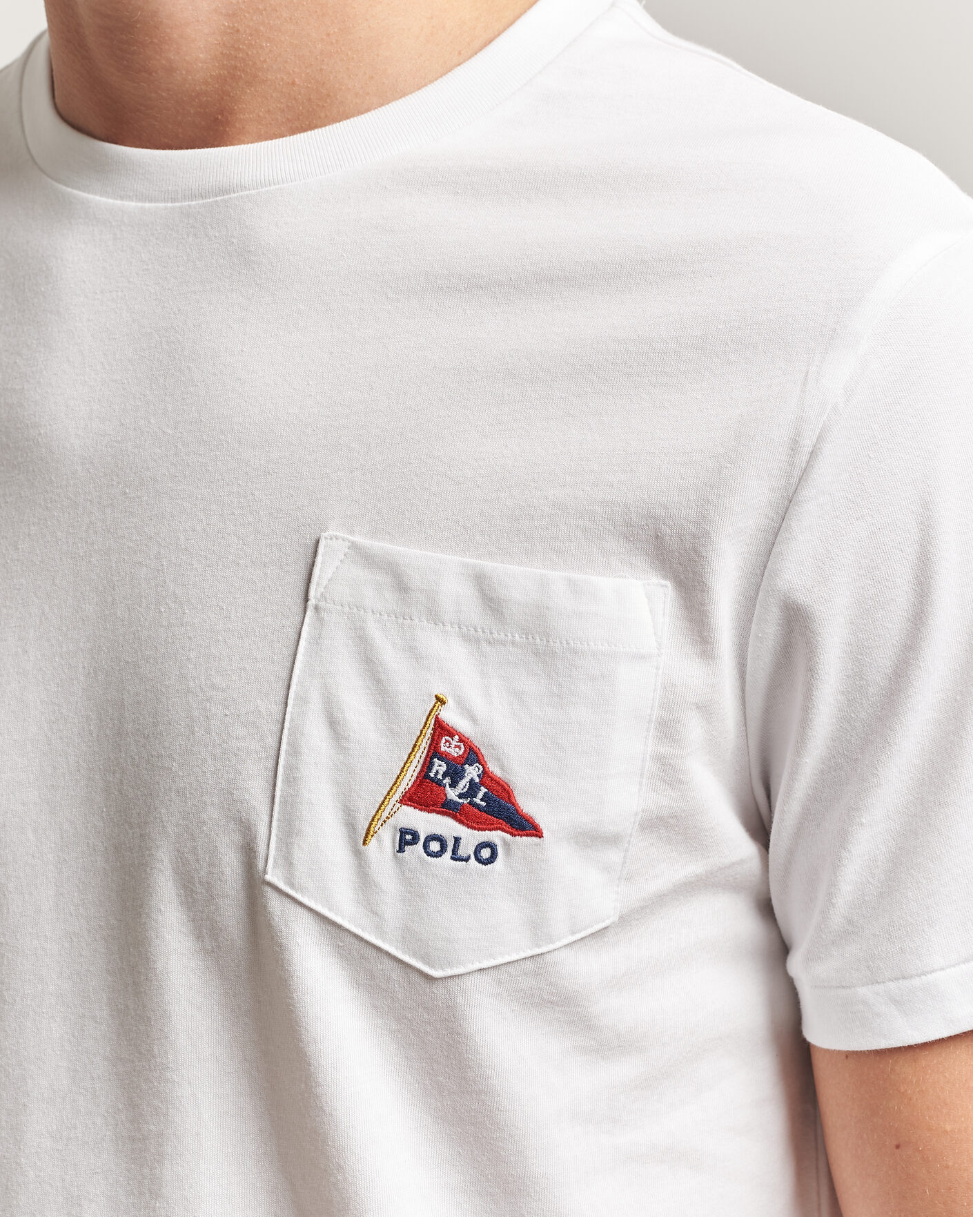Hombres | Camisetas | Polo Ralph Lauren | Backprint Pocket Tee Newport Bear/White