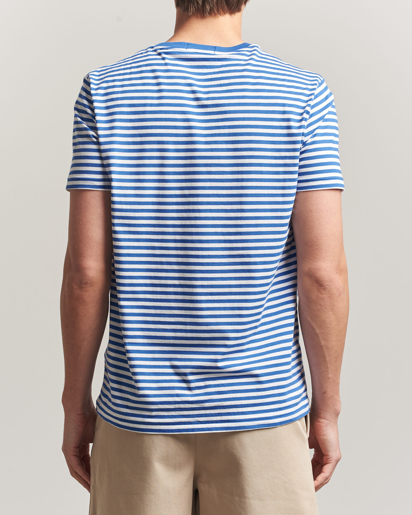Hombres | Camisetas | Polo Ralph Lauren | Crew Neck Striped T-shirt New Iris Blue/White