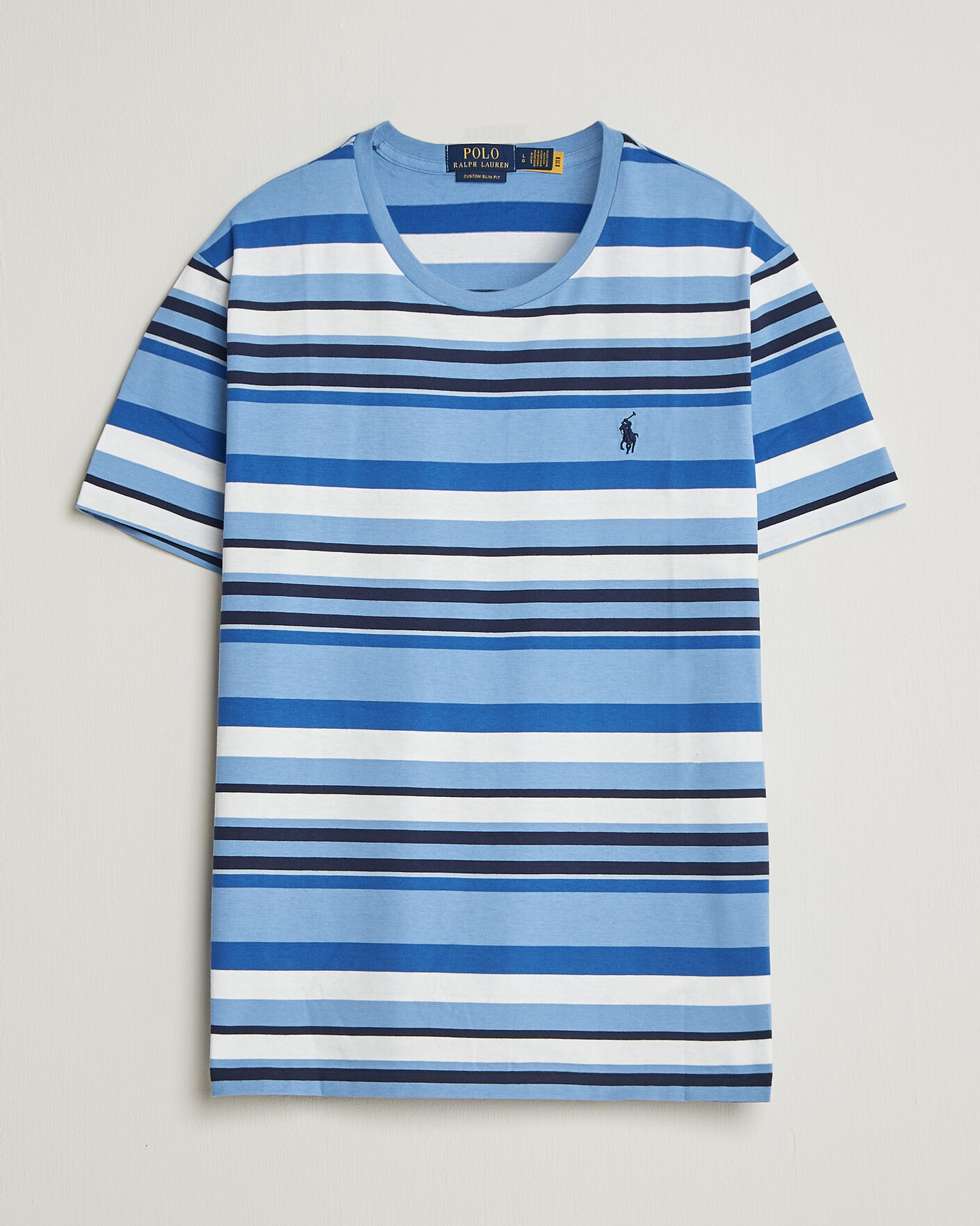 Hombres | Camisetas | Polo Ralph Lauren | Crew Neck Striped T-shirt Bristol Blue Multi