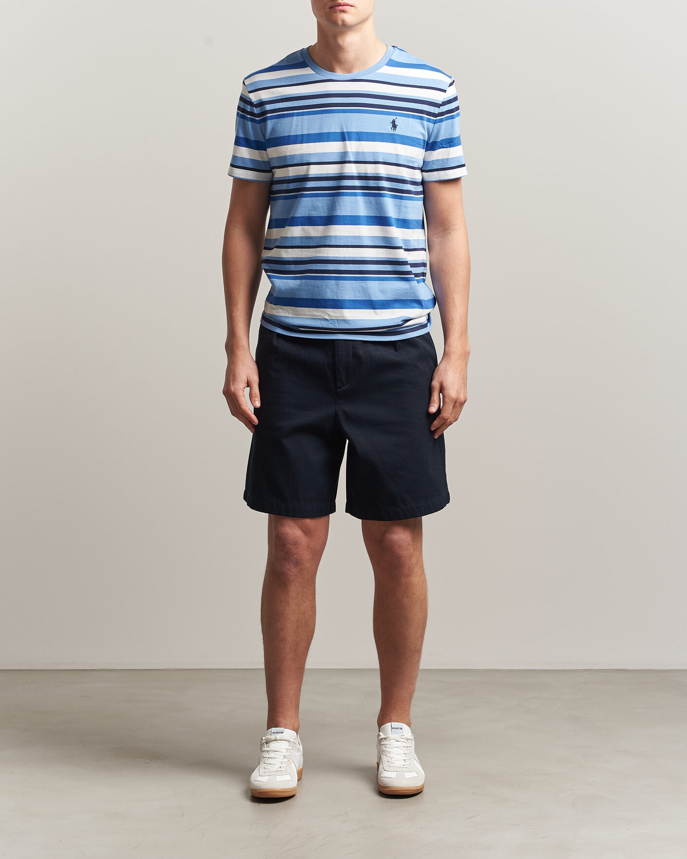 Hombres | Camisetas | Polo Ralph Lauren | Crew Neck Striped T-shirt Bristol Blue Multi