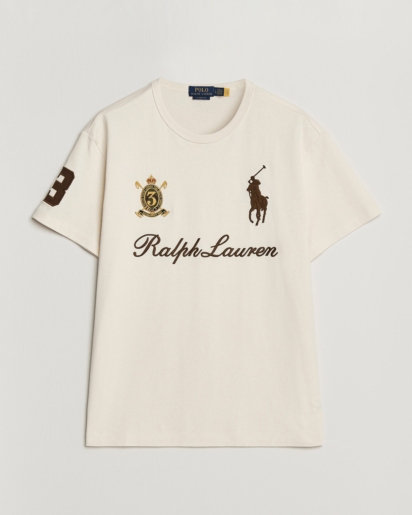 Hombres | Camisetas | Polo Ralph Lauren | Classic Fit Team T-shirt Guide Cream
